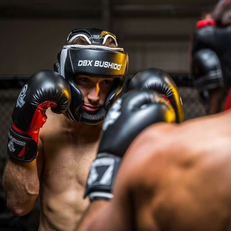 DBX Bushido - Kopfschutz für Boxtraining - Schwarz