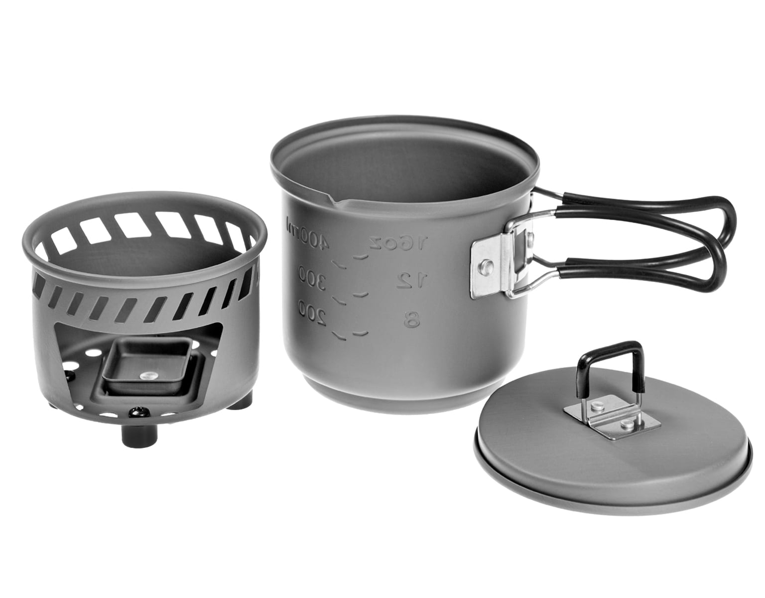 Esbit - Cookset - Trockenbrennstoff-Reisekocher mit Topf - 585 ml