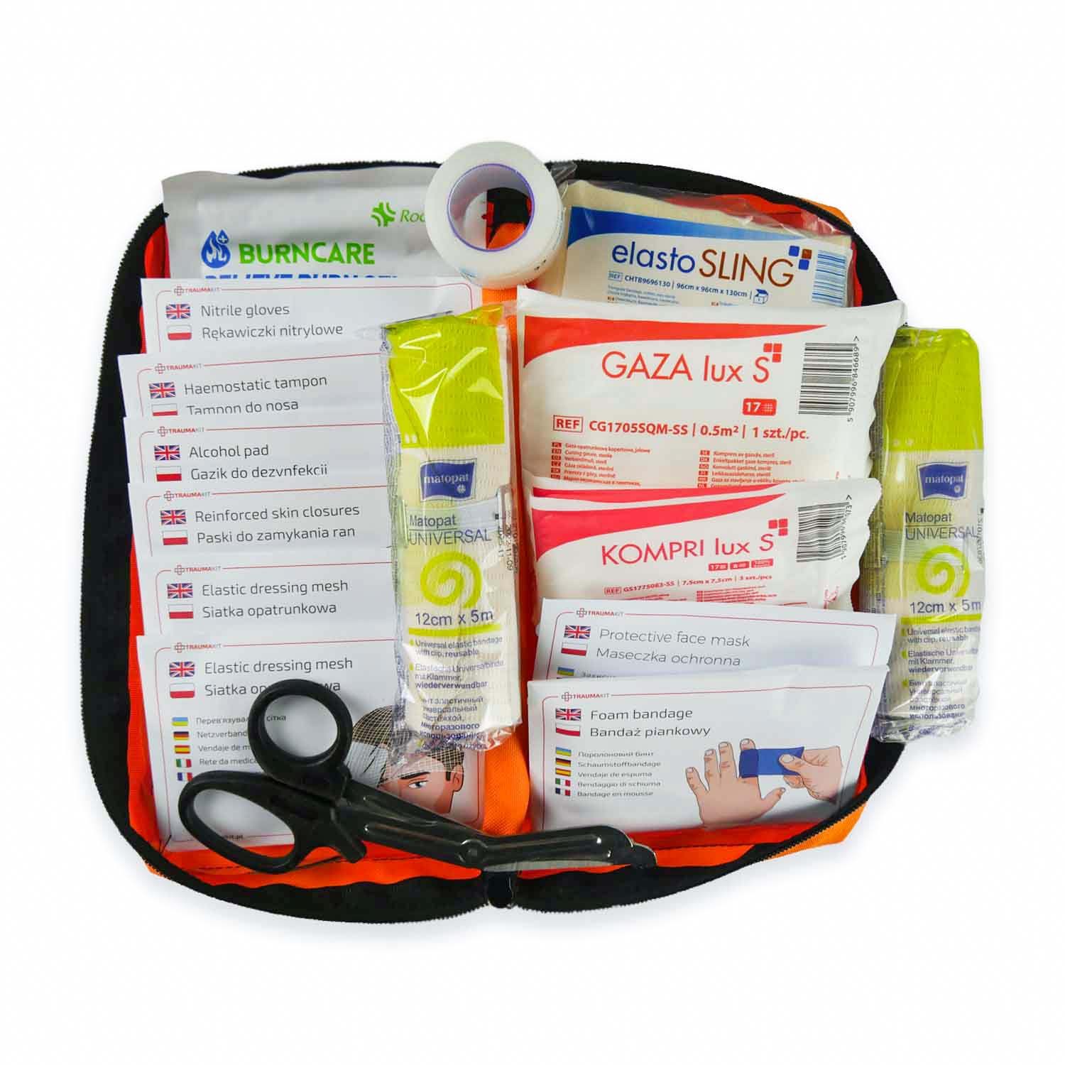 AedMax - Trauma Kit R - Modulares Erste Hilfe Set - Verletzungen