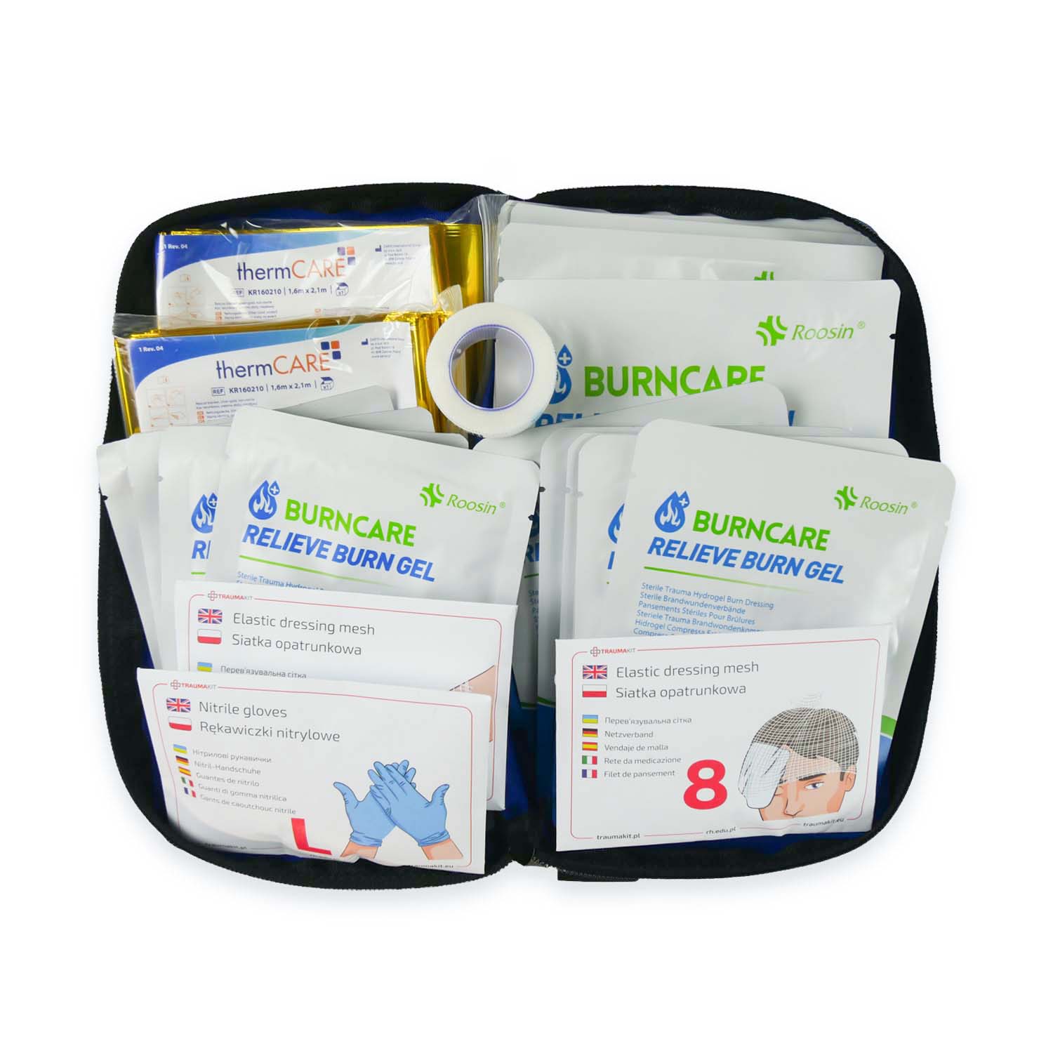 AedMax - Trauma Kit -  Modulares Erste Hilfe Set - Verbrennungen