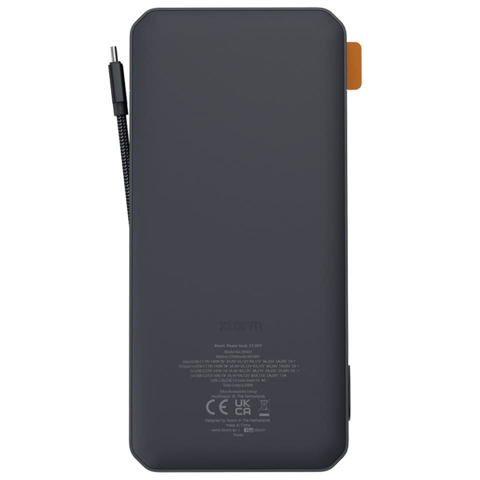 Xtorm - Powerbank Titan Ultra 27000 mAh 200 W - Midnight Black