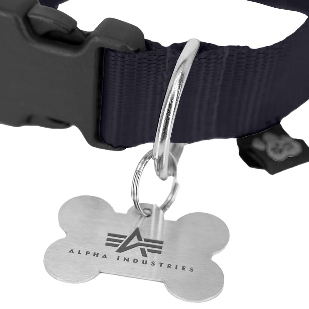 Alpha Industries - Basic Dog-Tag Collar - Hundehalsband - Black