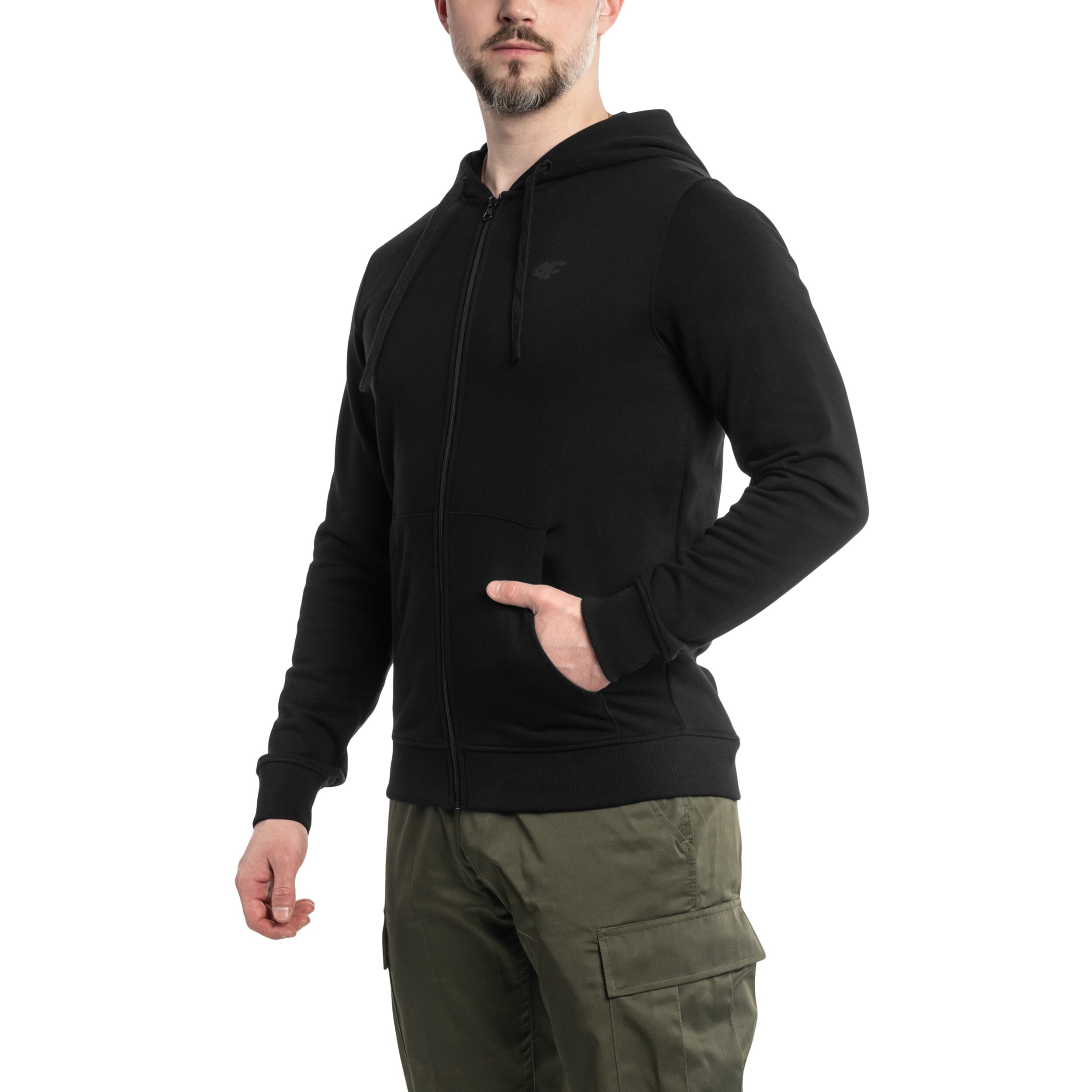4F - TSWSM0951 Sweatshirt - Tiefschwarz