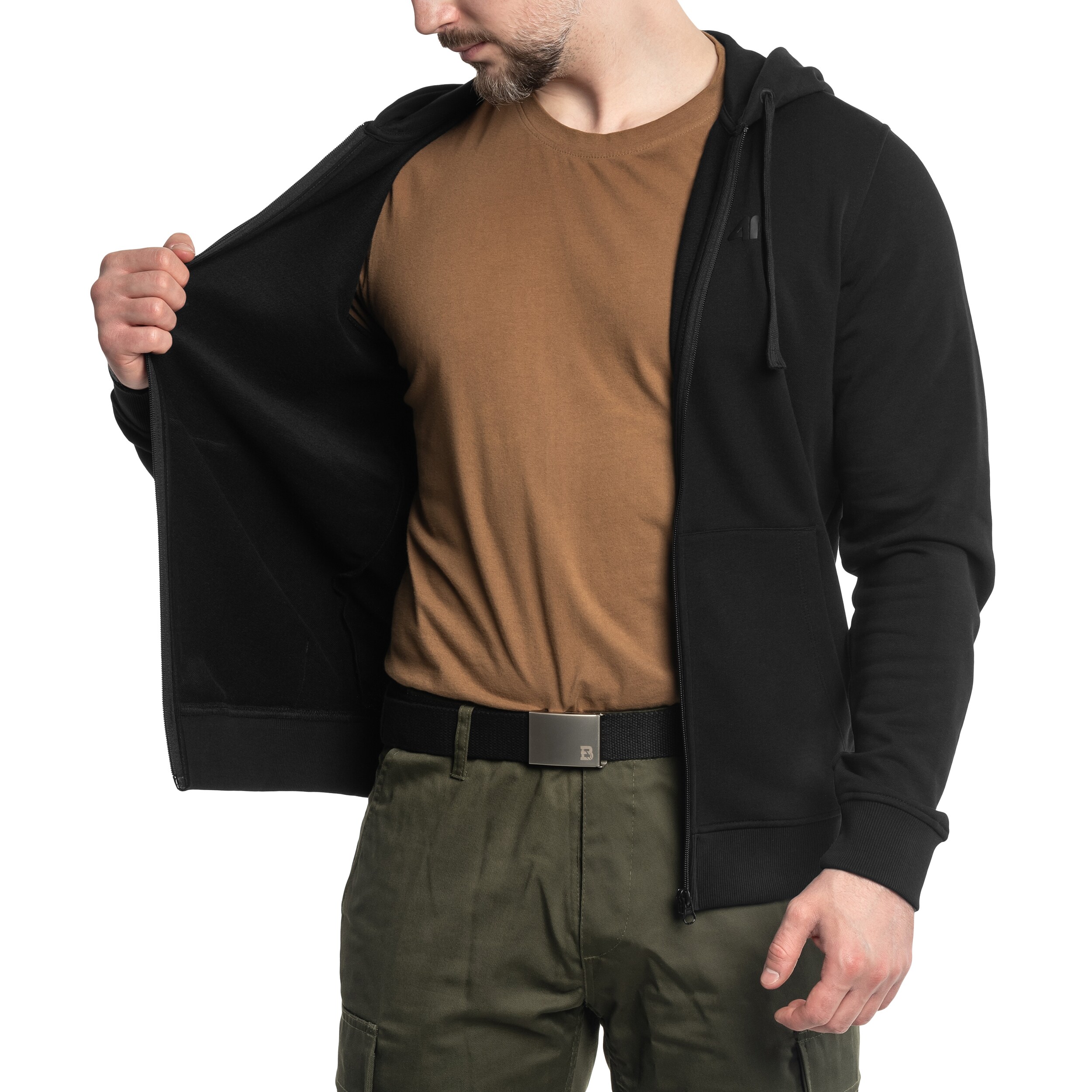 4F - TSWSM0951 Sweatshirt - Tiefschwarz