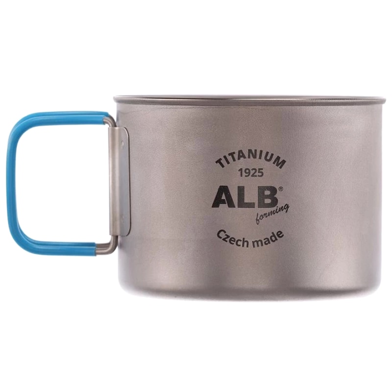 ALB - Basic Titanbecher mit Klappgriff  500 ml