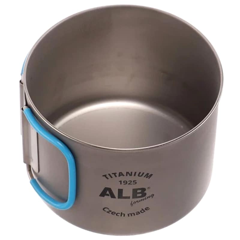 ALB - Basic Titanbecher mit Klappgriff  500 ml