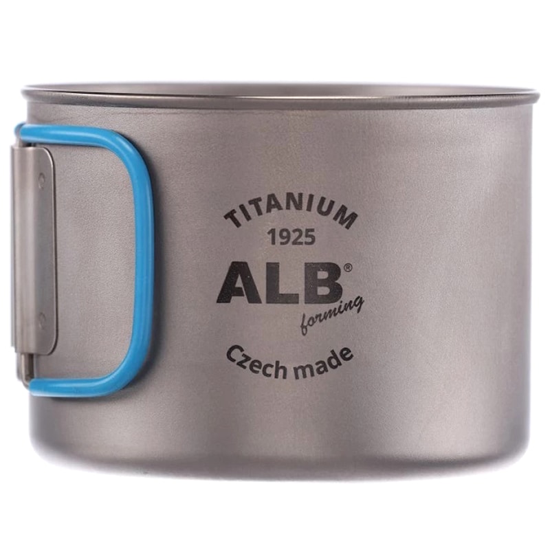 ALB - Basic Titanbecher mit Klappgriff  500 ml