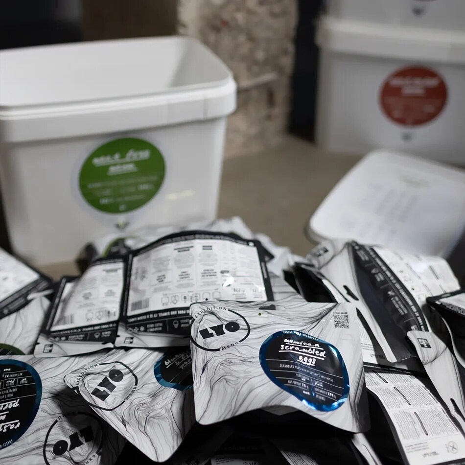 LYOFOOD - 14-Tage-Paket Gefriergetrocknete Lebensmittel - Vegetarisch