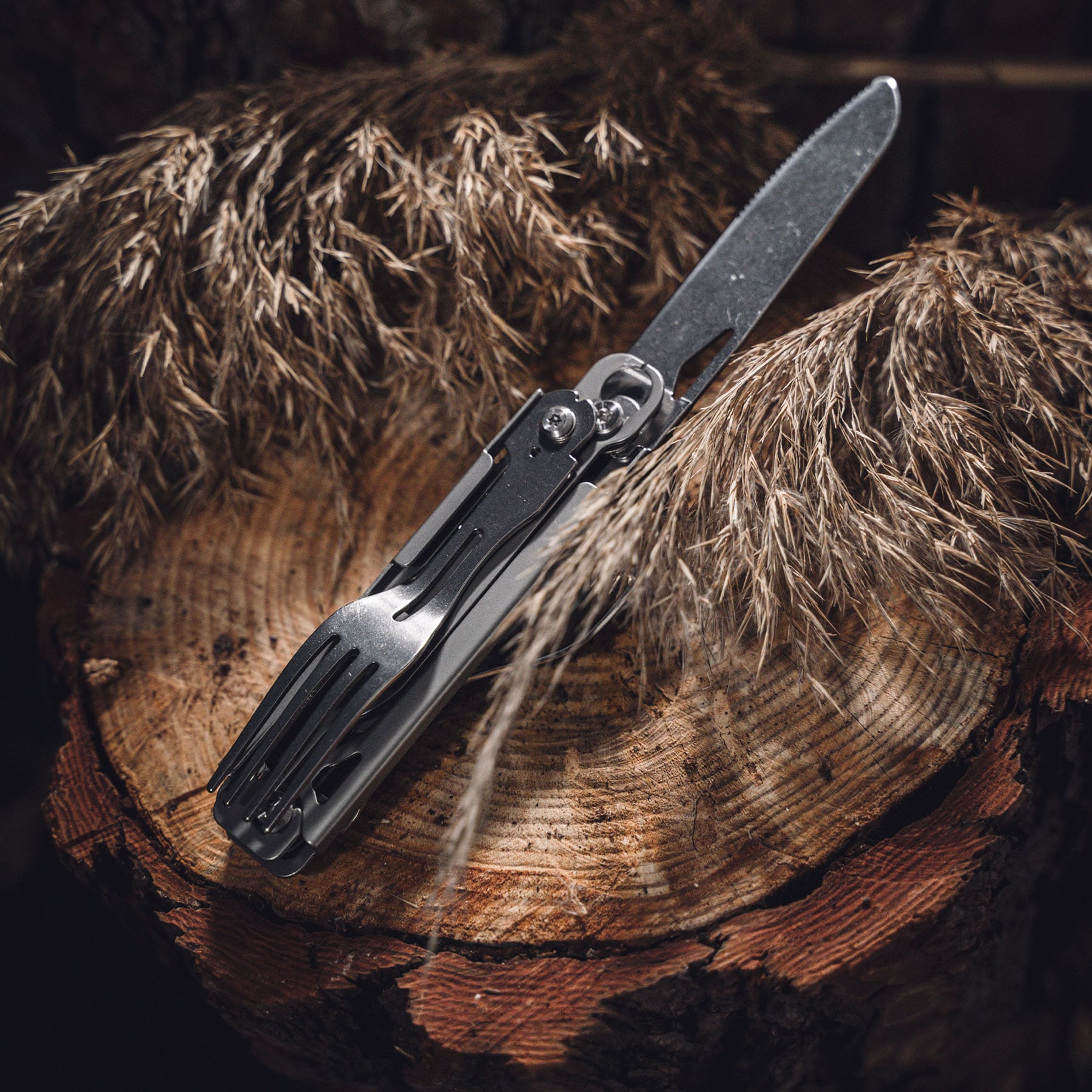 Pentagon - Kompaktes Campingbesteckset Tac Maven Thor - Silber