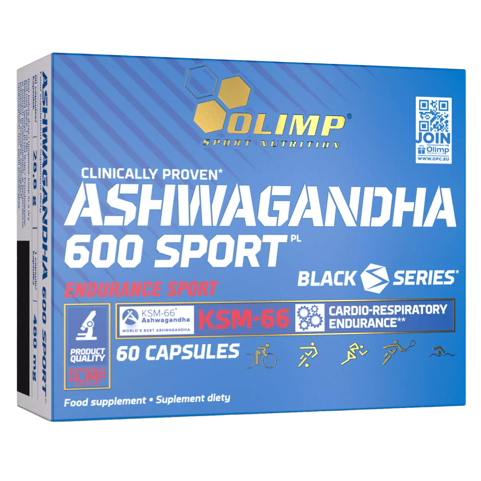 Olimp Sport Nutrition - 600 Sport - Ashwagandha - 60 Kapseln - Nahrungsergänzungsmittel