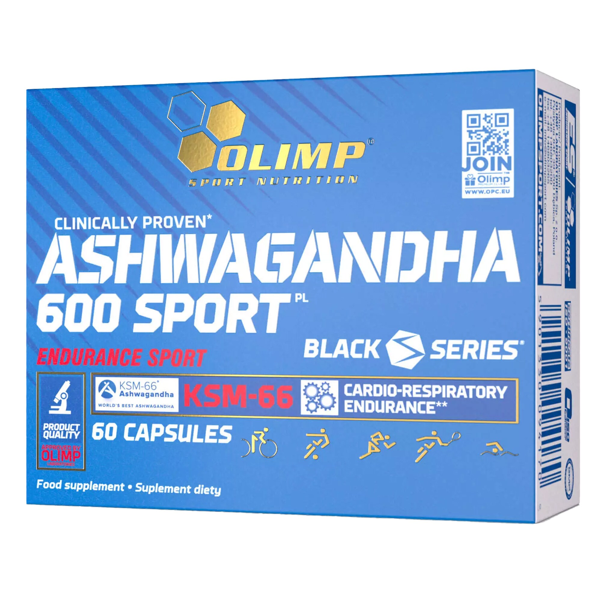 Olimp Sport Nutrition - 600 Sport - Ashwagandha - 60 Kapseln - Nahrungsergänzungsmittel