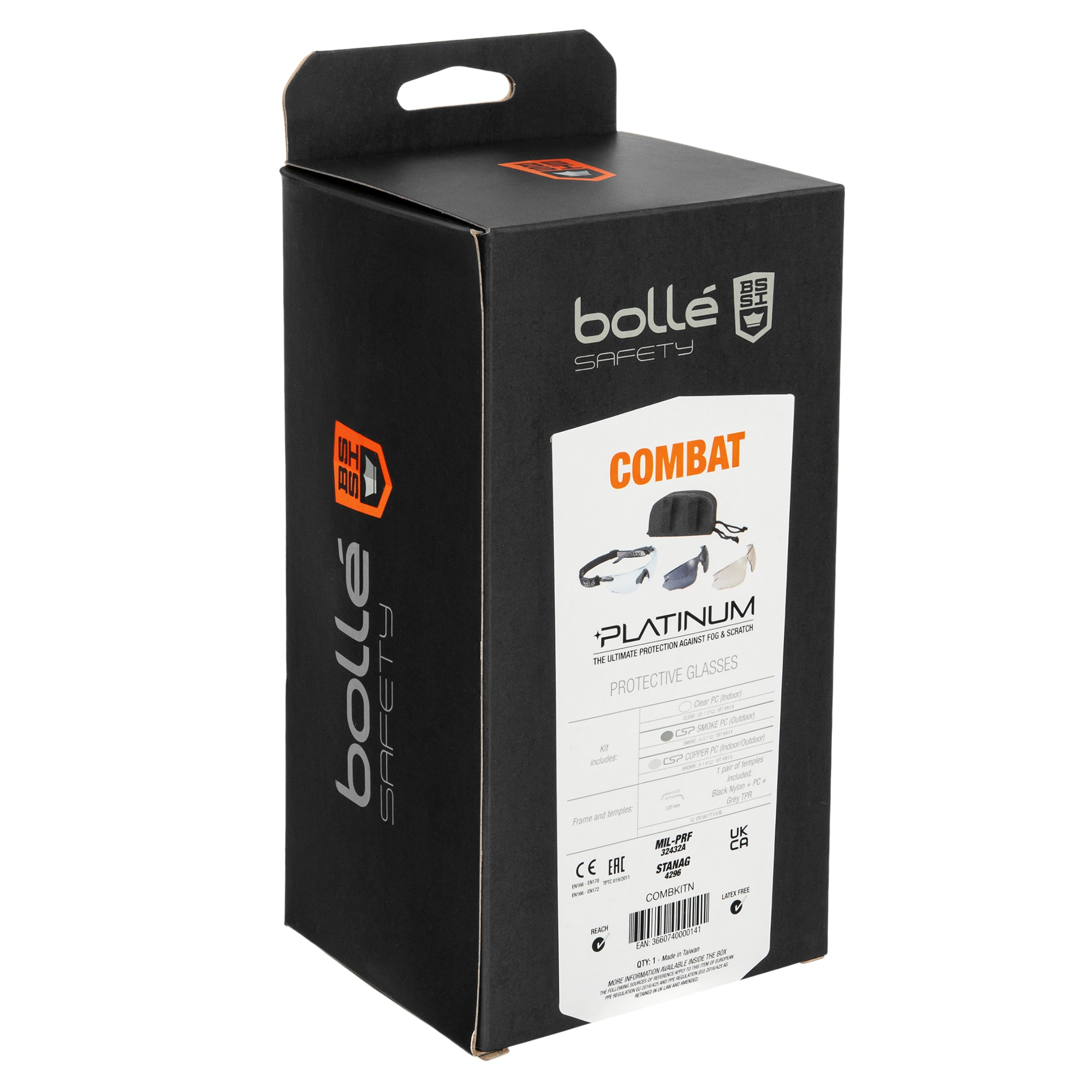 Bolle - Combat Kit - Taktische Brille - Black