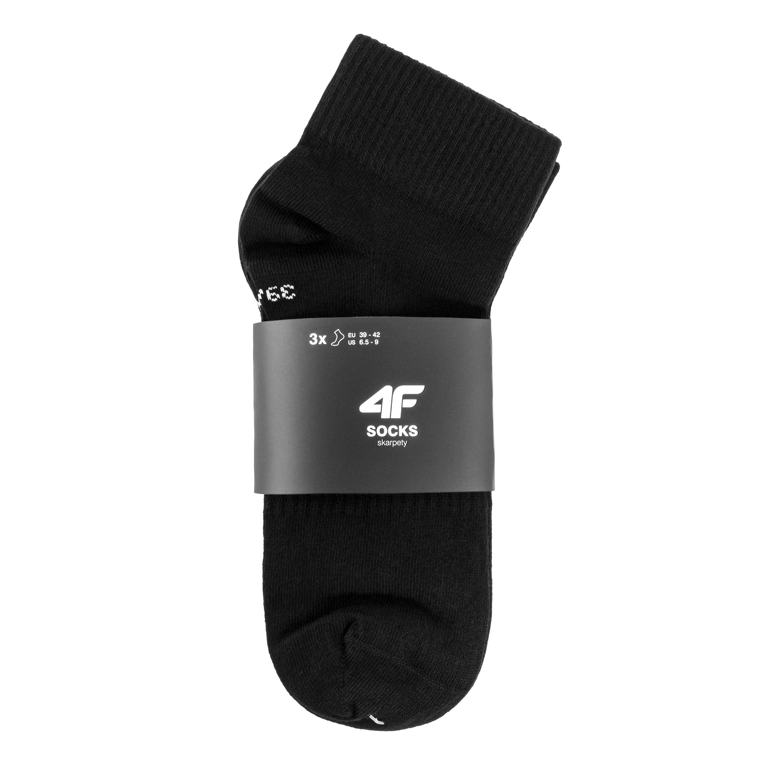 4F - M278 Socken - 3 Paar - Schwarz
