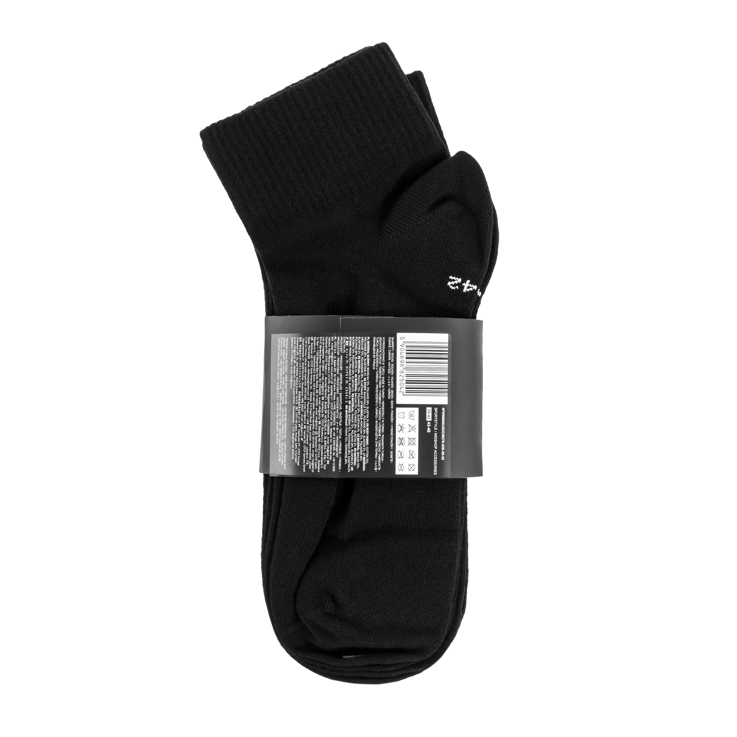 4F - M278 Socken - 3 Paar - Schwarz
