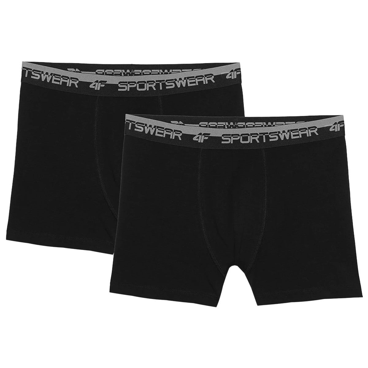 4F - M036 - Boxershorts 2 Paar - Schwarz