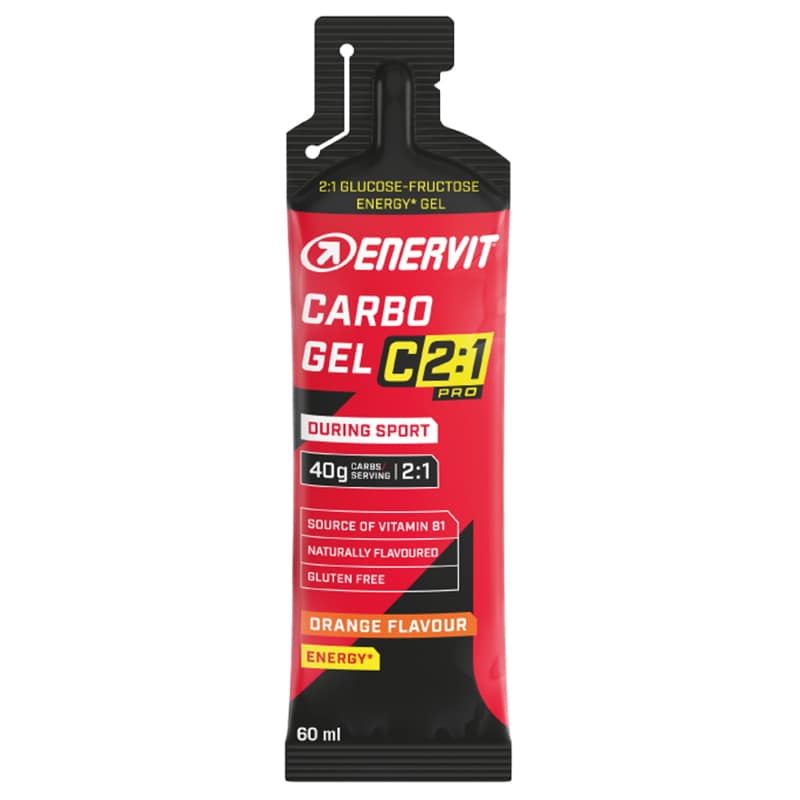 Enervit Sport - Sport Carbo Gel C2:1PRO - Energiegel 60 ml - Orange