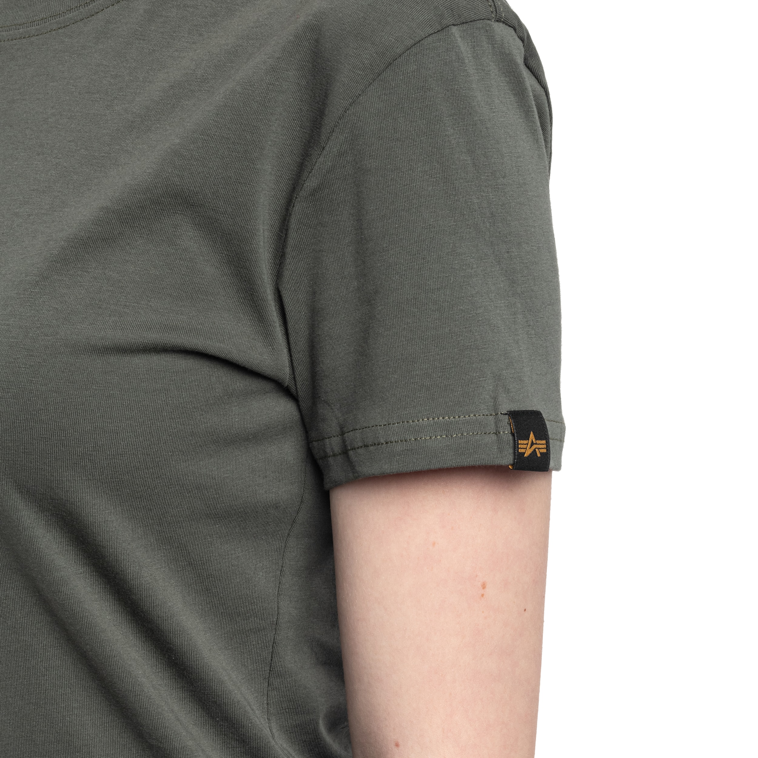 Alpha Industries - New Basic T-Shirt für Damen - Dark Olive