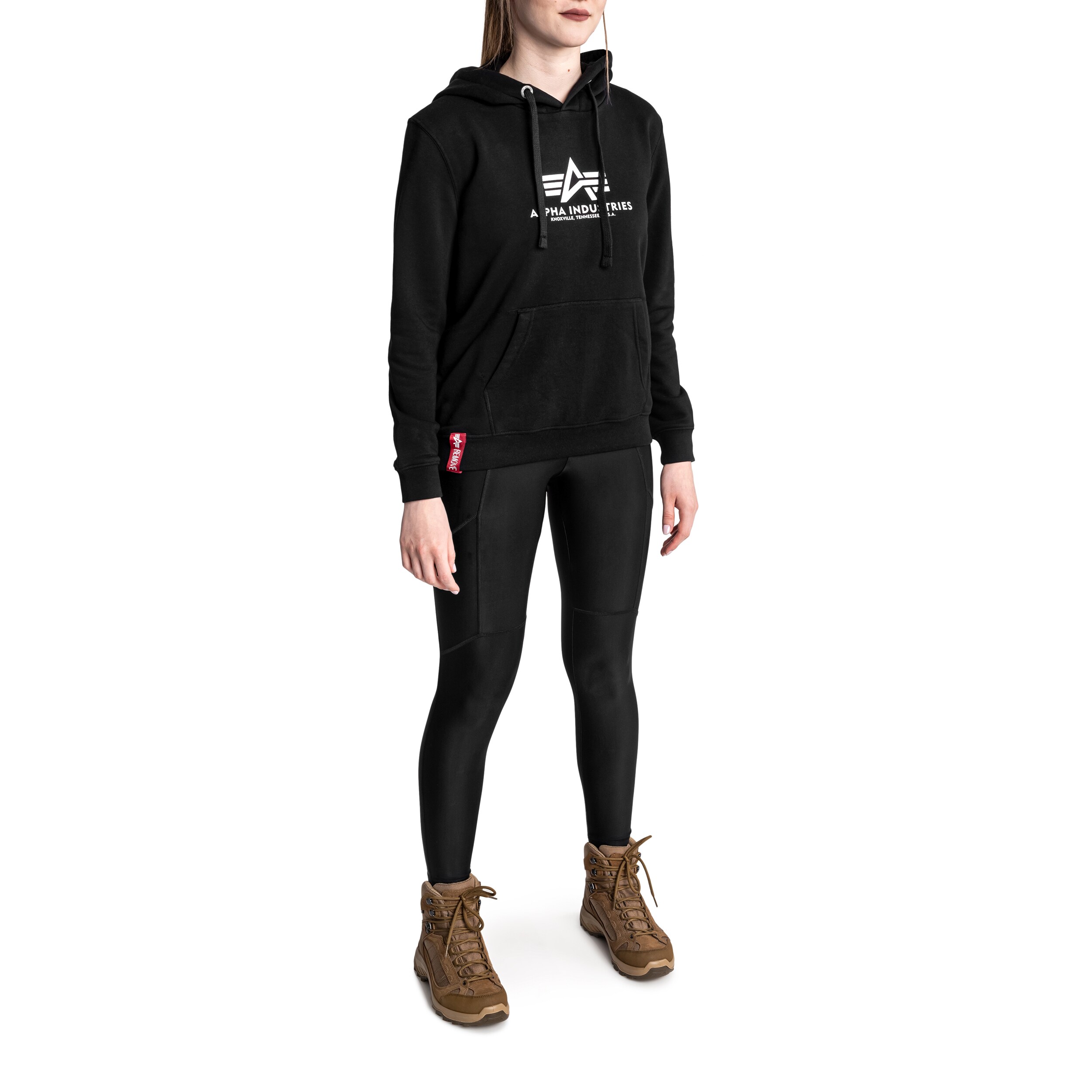 Alpha Industries - New Basic Hoody Damen-Sweatshirt - Black