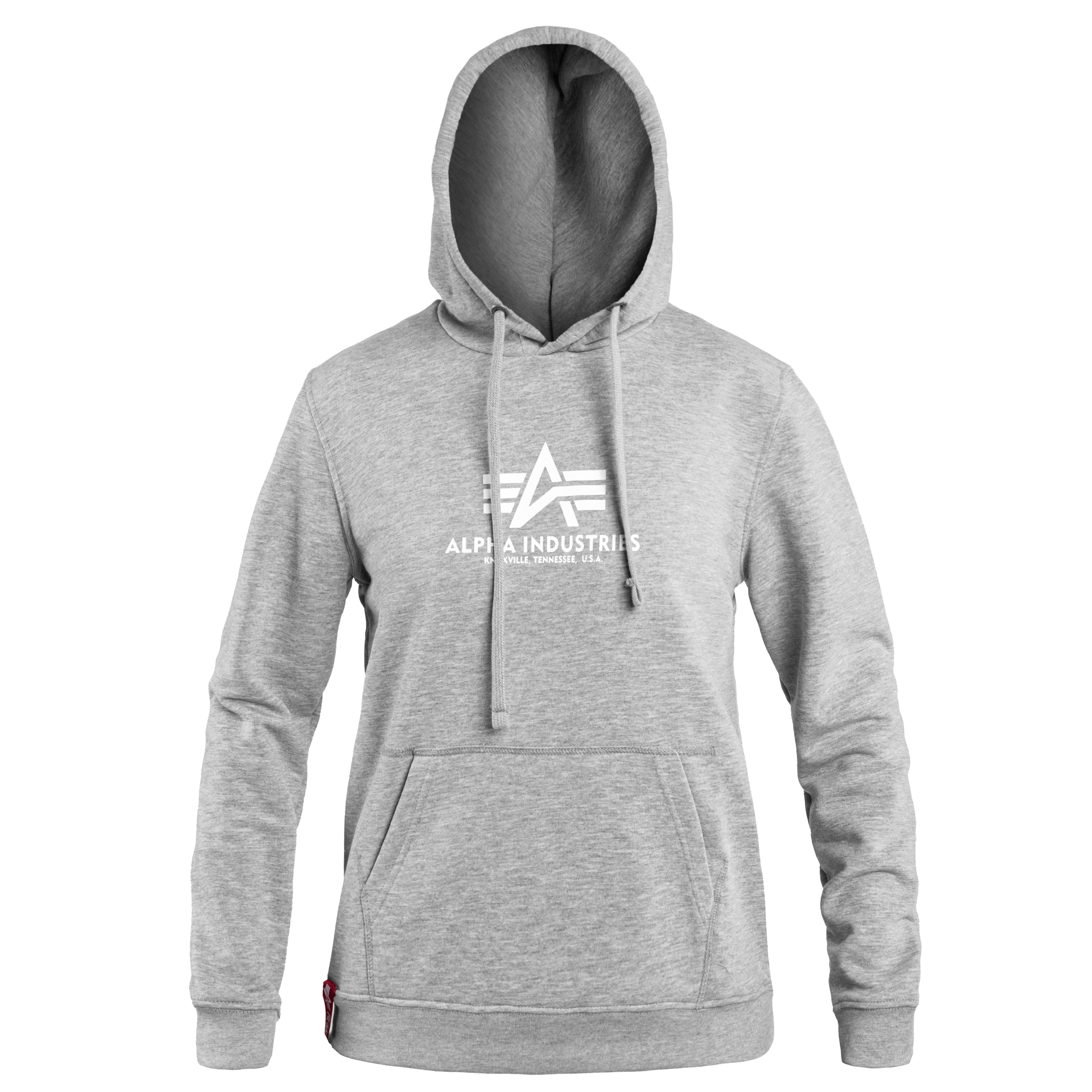 Alpha Industries - New Basic Hoody Damen-Sweatshirt - Grey Heather