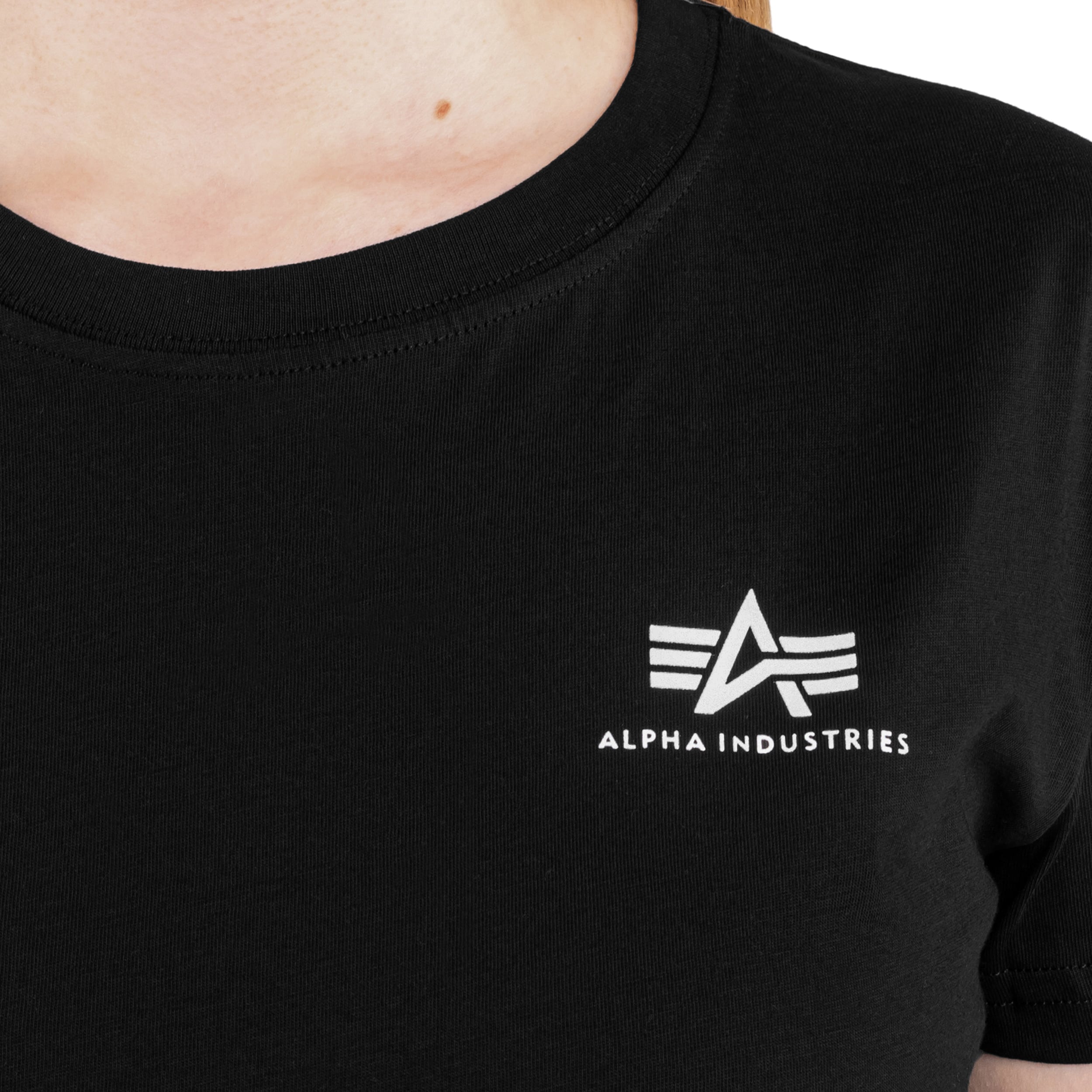 Alpha Industries - Basic Small Logo - T-Shirt für Damen - Black