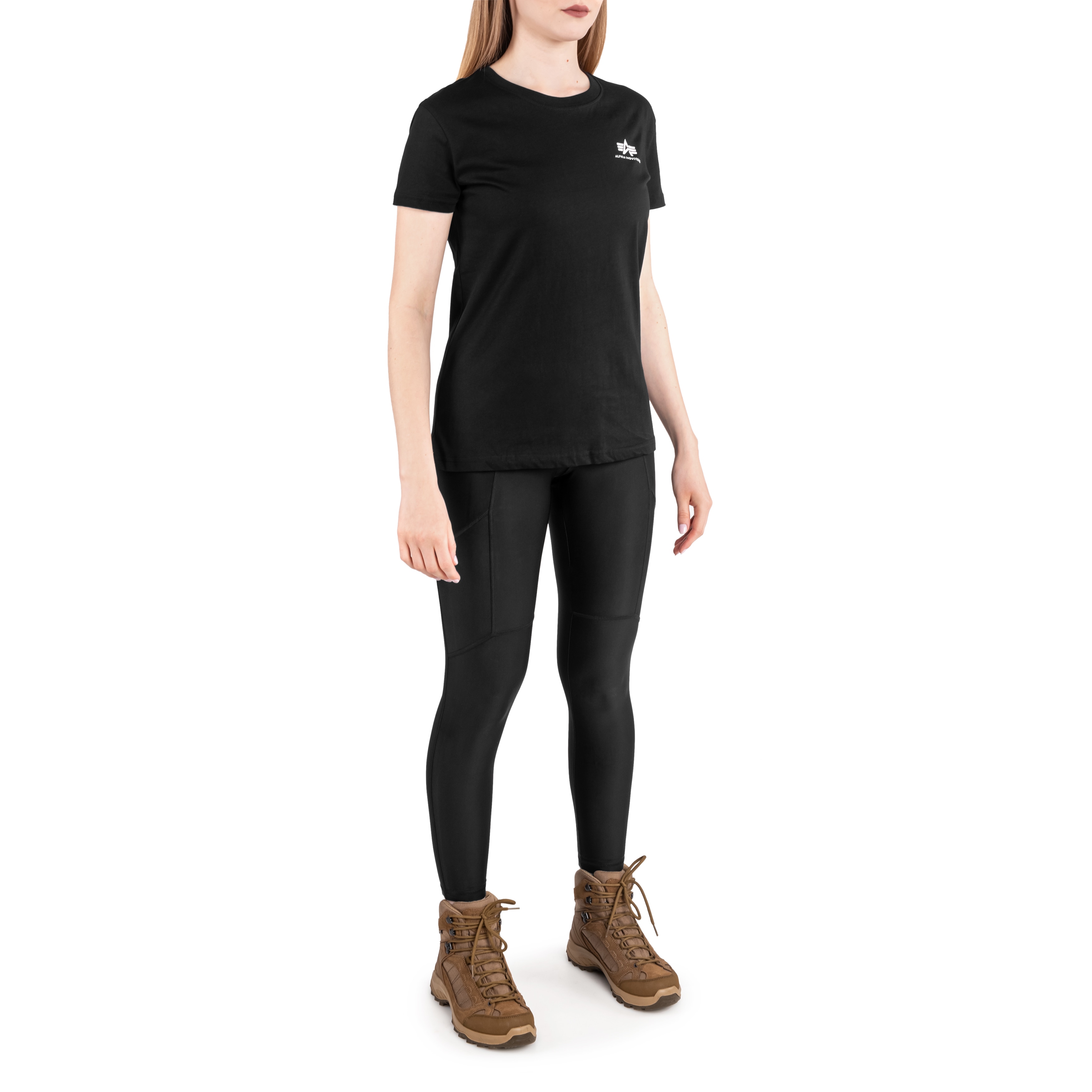 Alpha Industries - Basic Small Logo - T-Shirt für Damen - Black