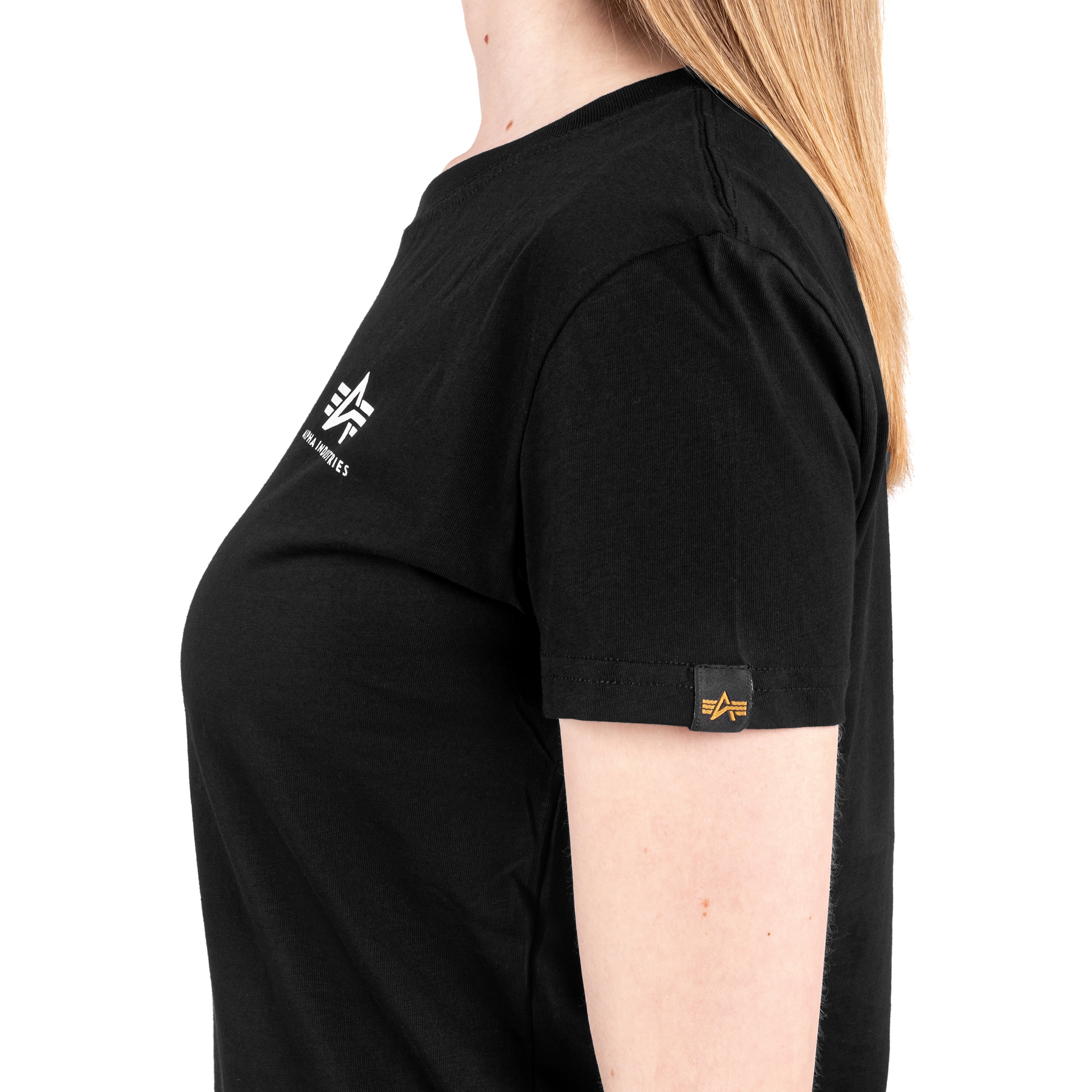 Alpha Industries - Basic Small Logo - T-Shirt für Damen - Black