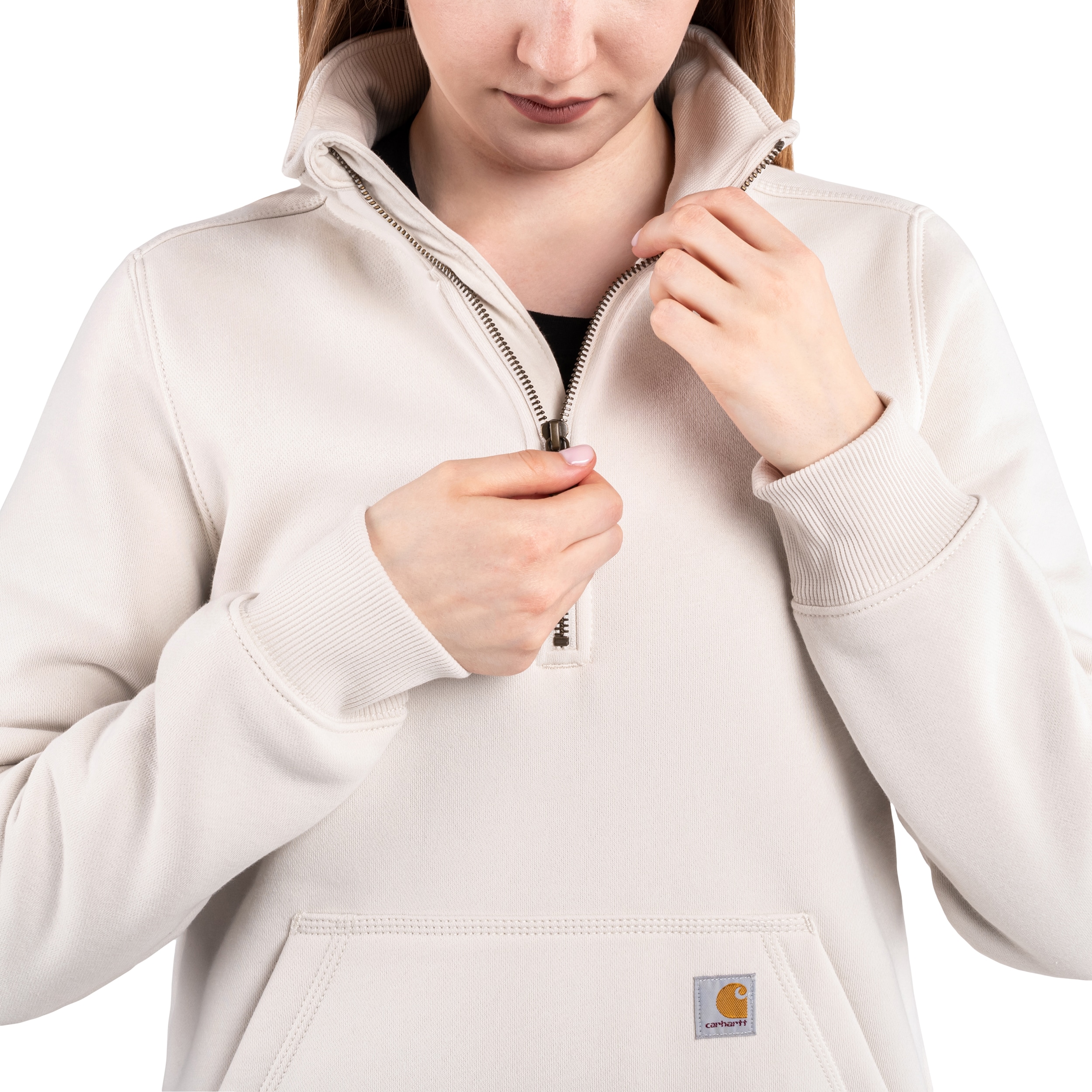 Carhartt - Midweight Half Zip - Damen Sweatshirt - Malt