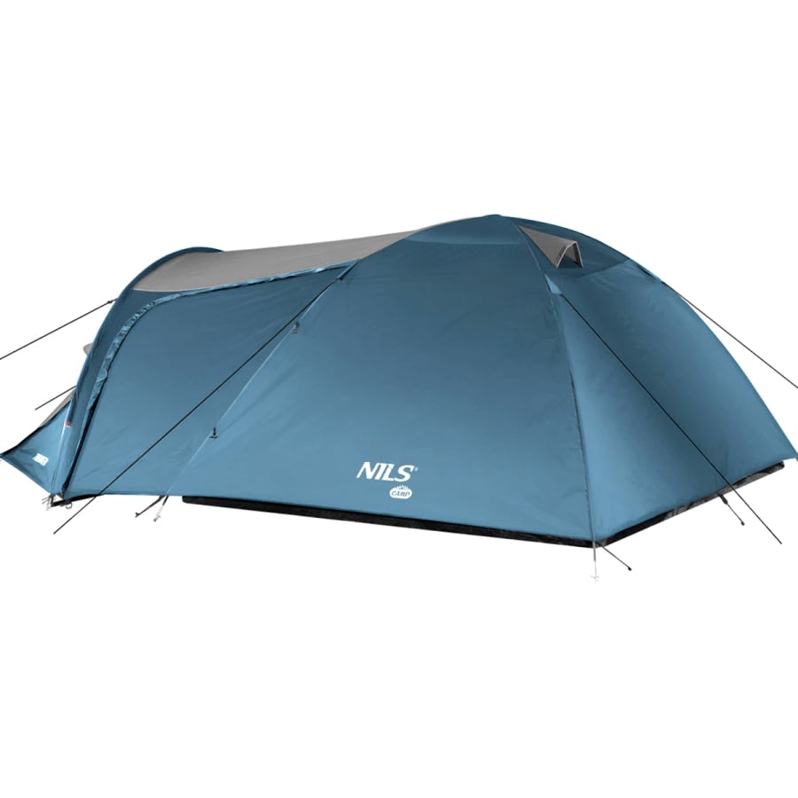 Nils Camp - Trekker NC6012 - 4-Personen-Zelt - Blau/Grau