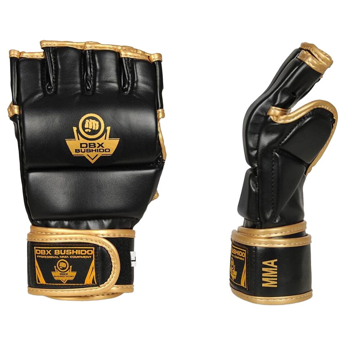 DBX Bushido - E1V8 MMA Boxhandschuhe - Schwarz/Gold