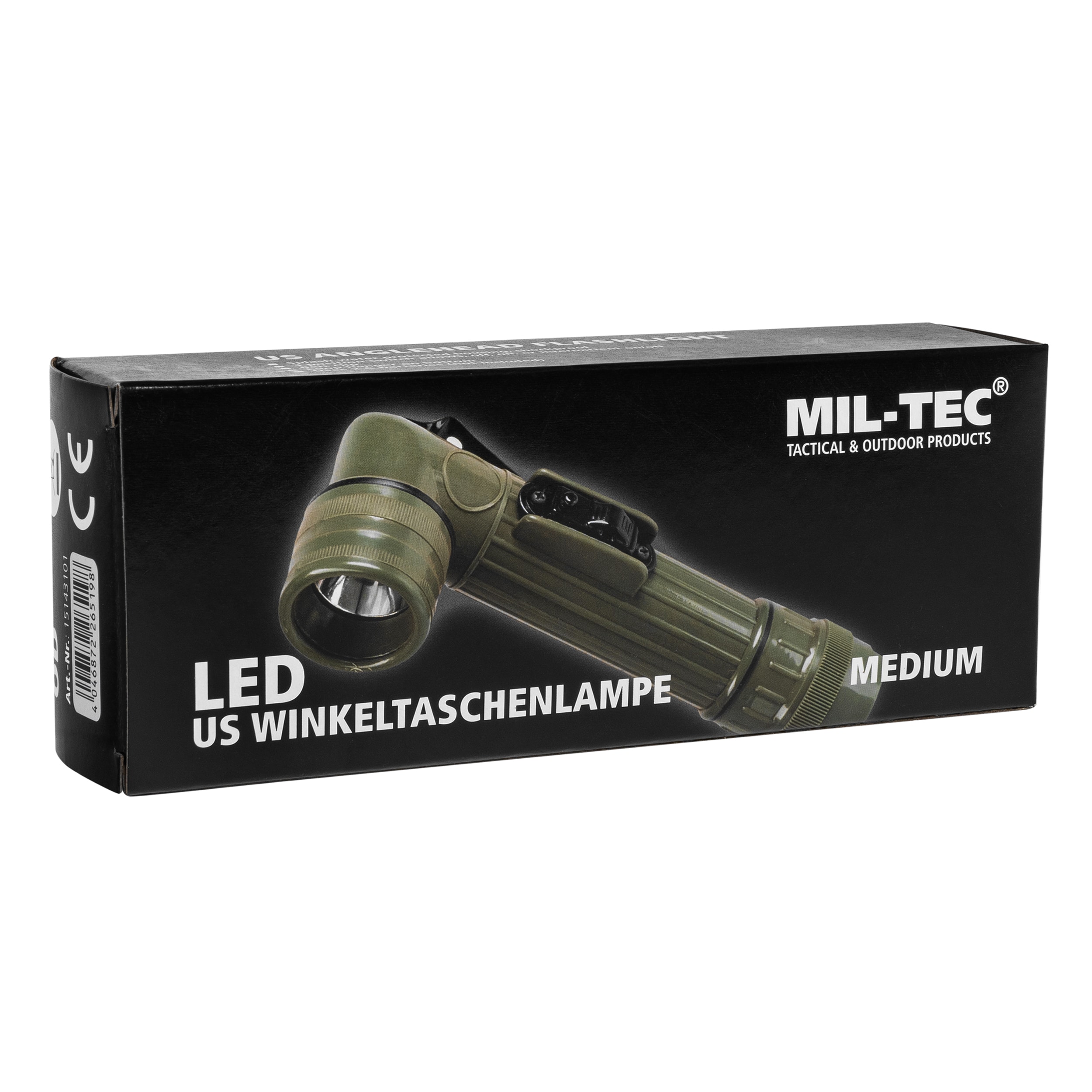 Mil-Tec -Winkeltaschenlampe US Anglehead Medium - Oliv