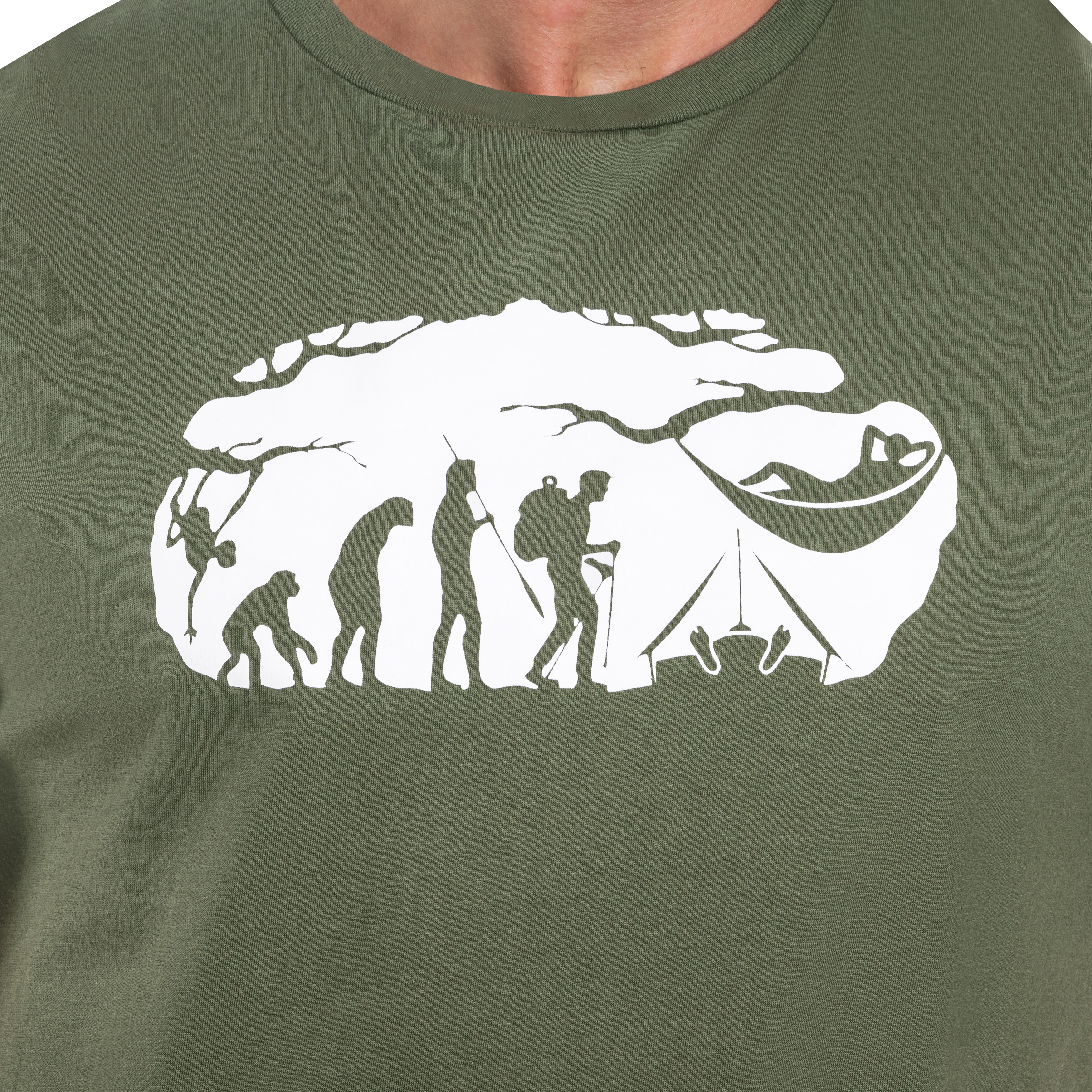 TigerWood - T-Shirt Bushcraft Evolution - Oliv