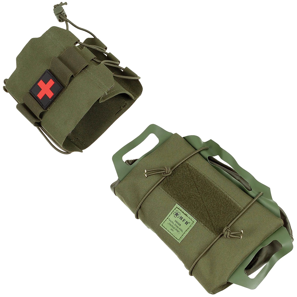 MFH - Pouch First Aid Tactical IFAK - Zweiteiliges Erste-Hilfe-Set - Olive