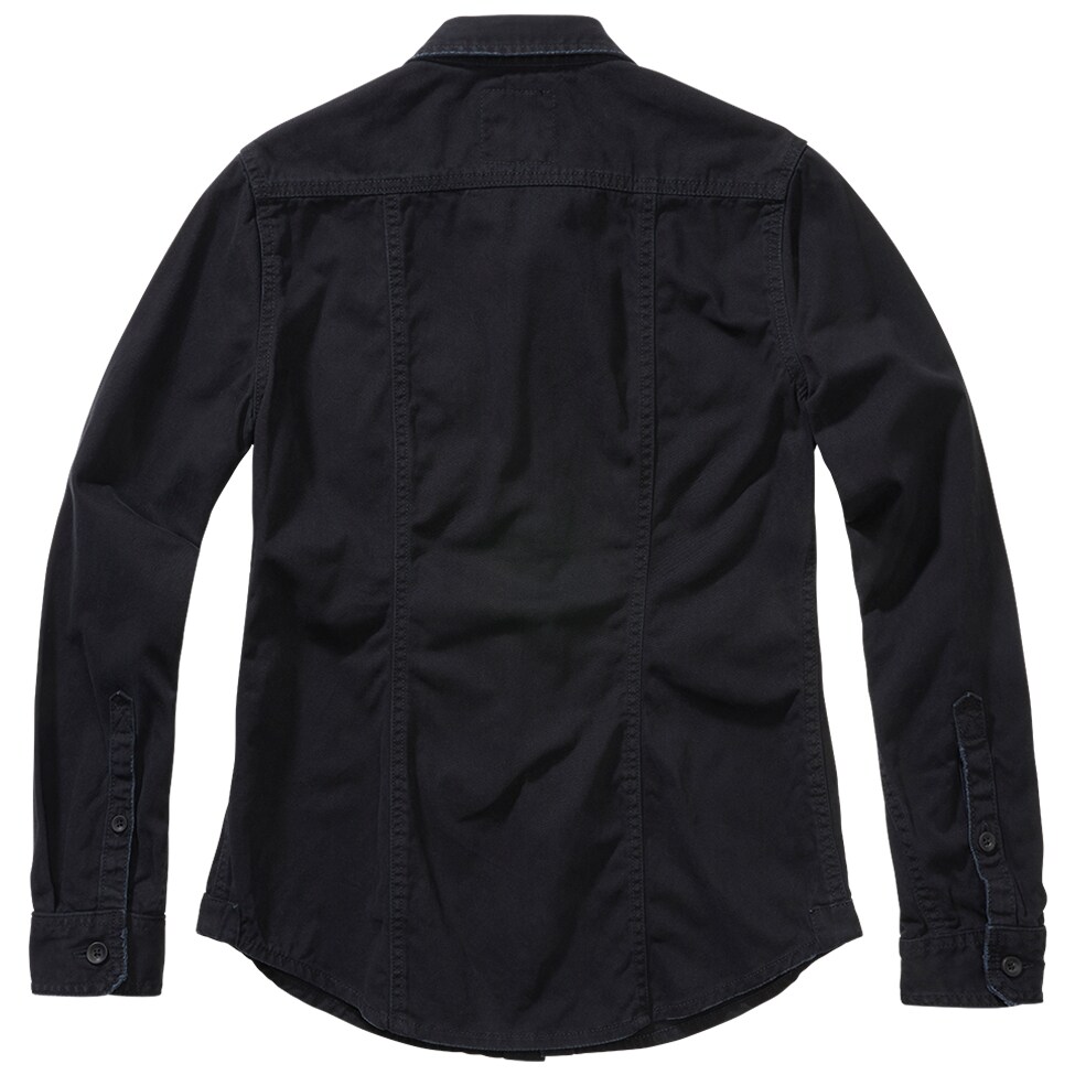 Brandit - Damenhemd Vintageshirt Long Sleeve - Black