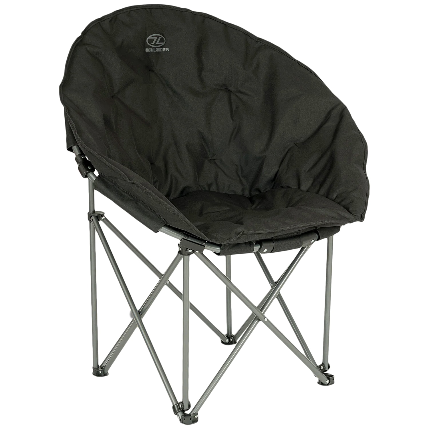 Highlander - Outdoor Moon Campingstuhl - Black