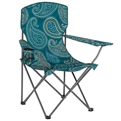 Highlander - Outdoor Stirling Campingstuhl - Paisley Print Teal