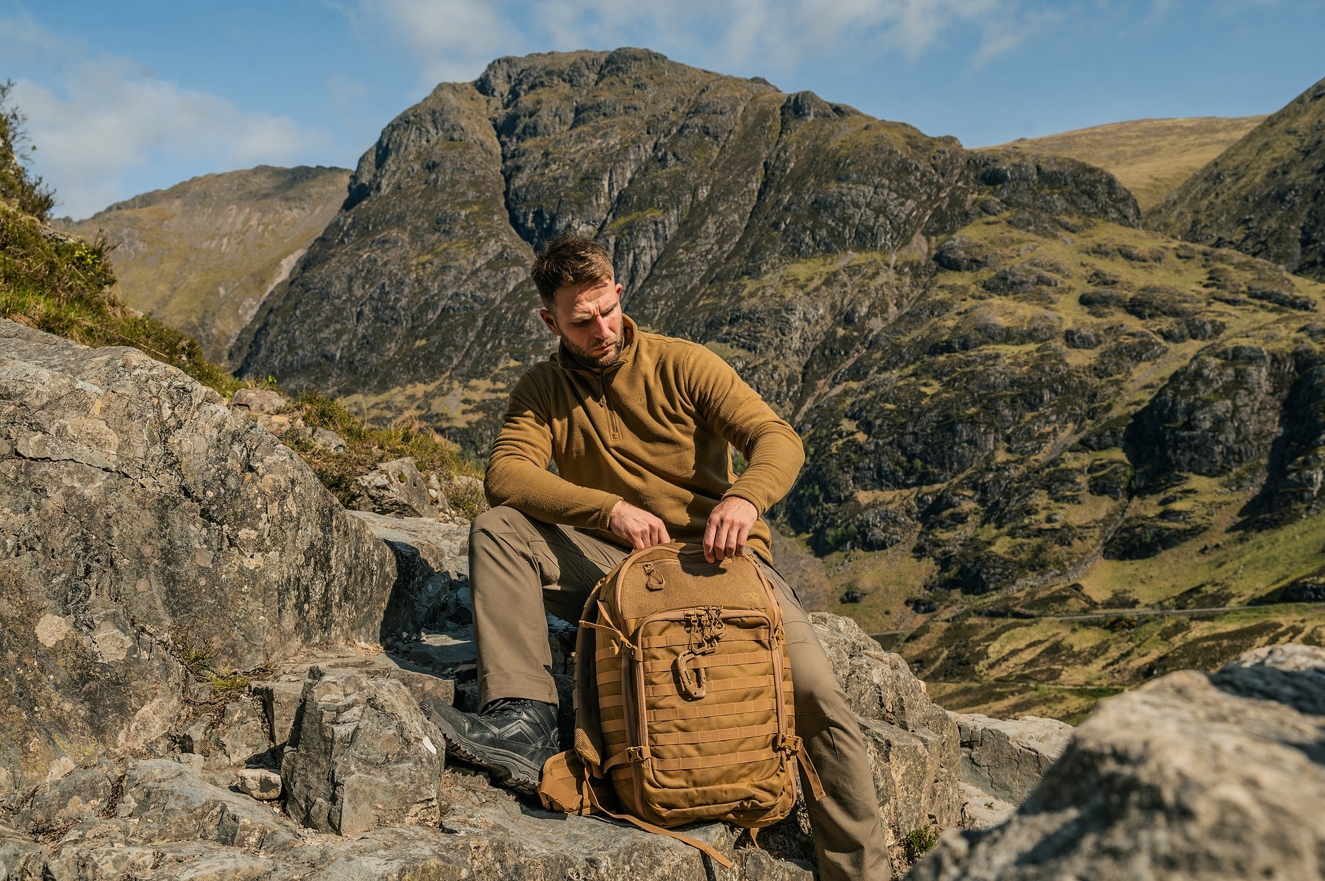 Highlander - Forces Harrier Rucksack Rucksack 35 l - Coyote