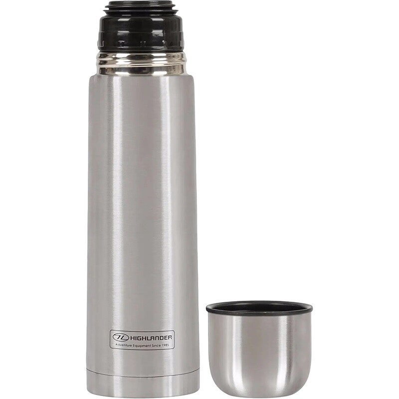 Highlander - Outdoor Duro Insulated Flask 1 l - Thermosflasche - Silver