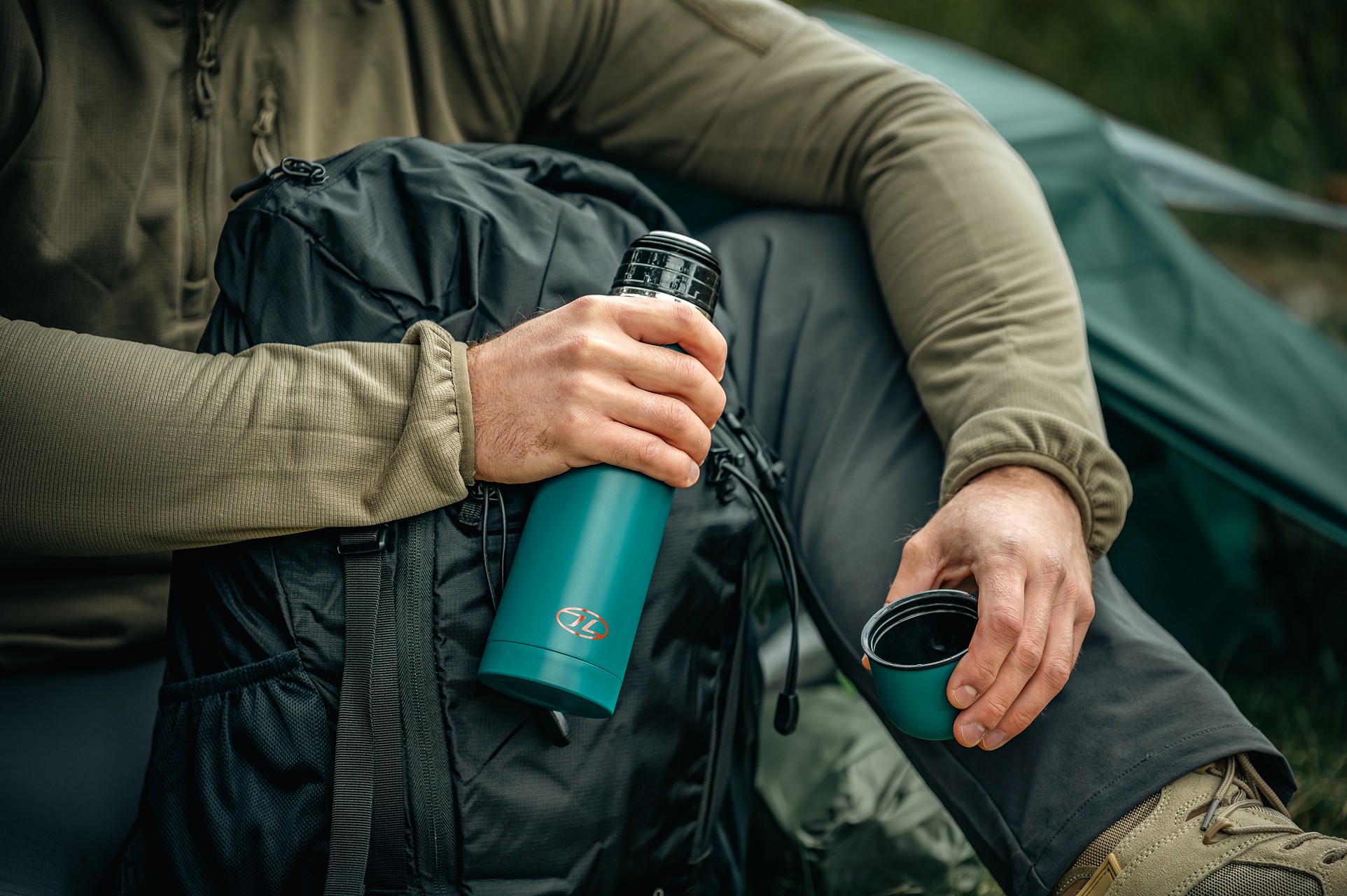 Highlander - Outdoor Duro flask - Thermoskanne 500 ml - Deep Ocean