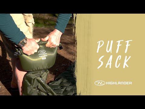 Highlander - Outdoor Lightweight Puff Sack Inflation 20 l - Wasserdichter Beutel - Olive