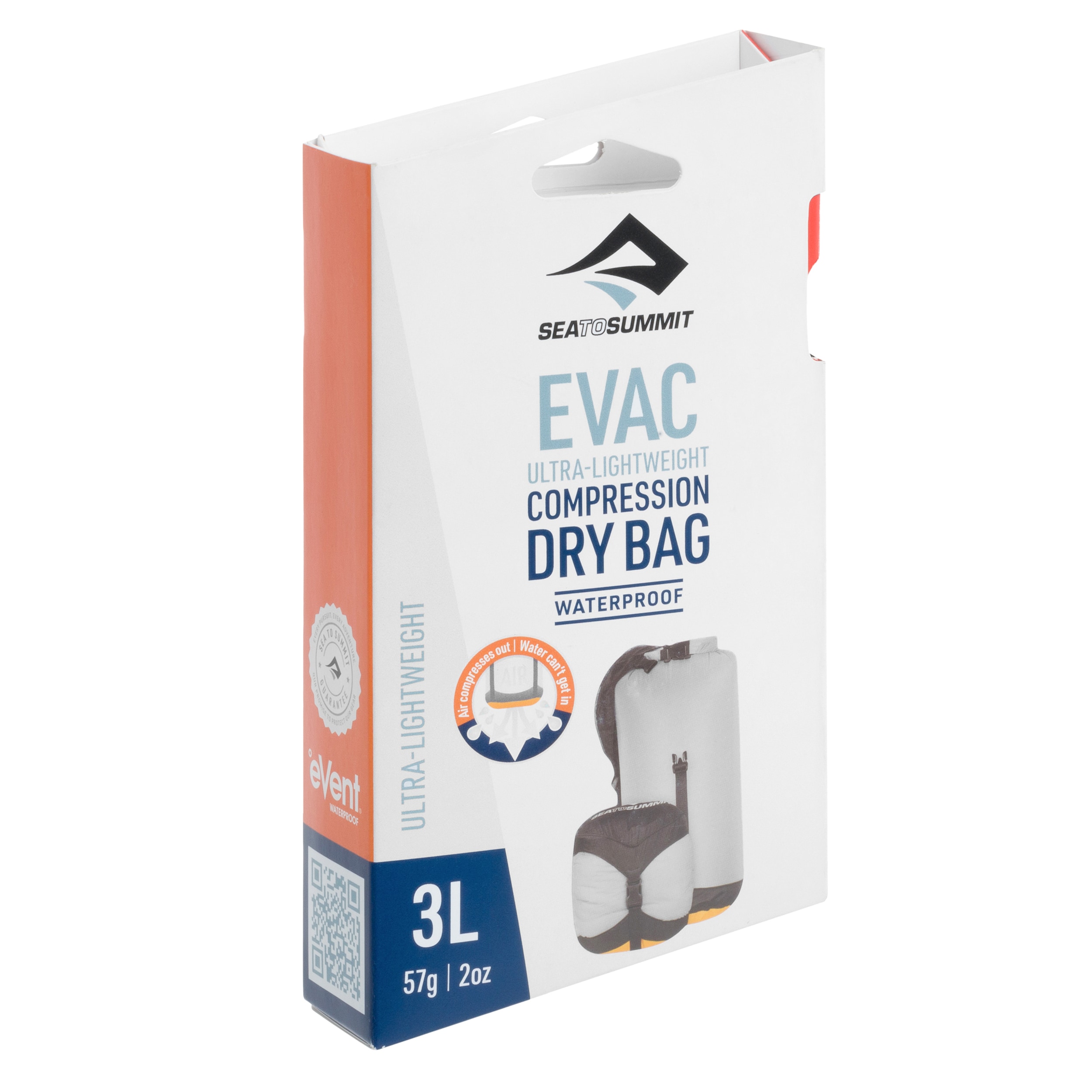 Sea to Summit - Evac Compression Dry Bag UL - Kompressionssack 3l - High Rise Grey 