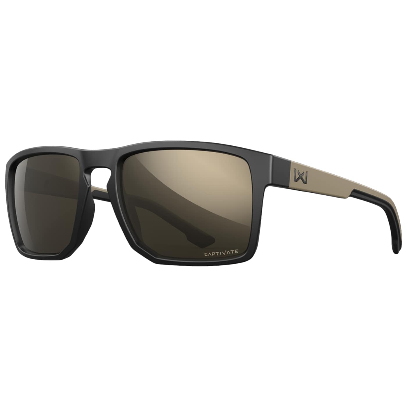 Wiley X - Founder Brille - Captivate Polarized -Black/Tan