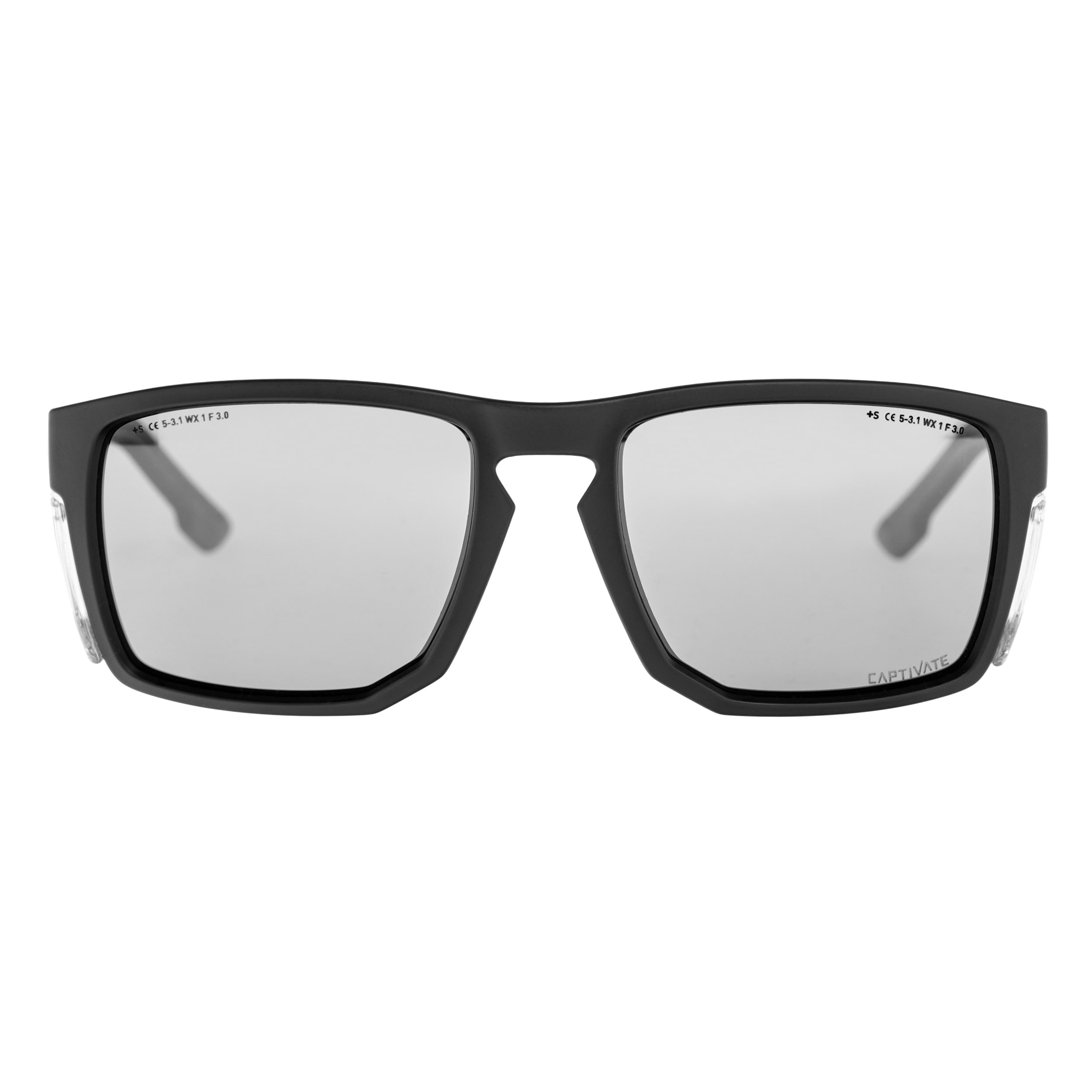Wiley X - Founder Brille - Captivate Polarized Black Mirror/Matte - Black