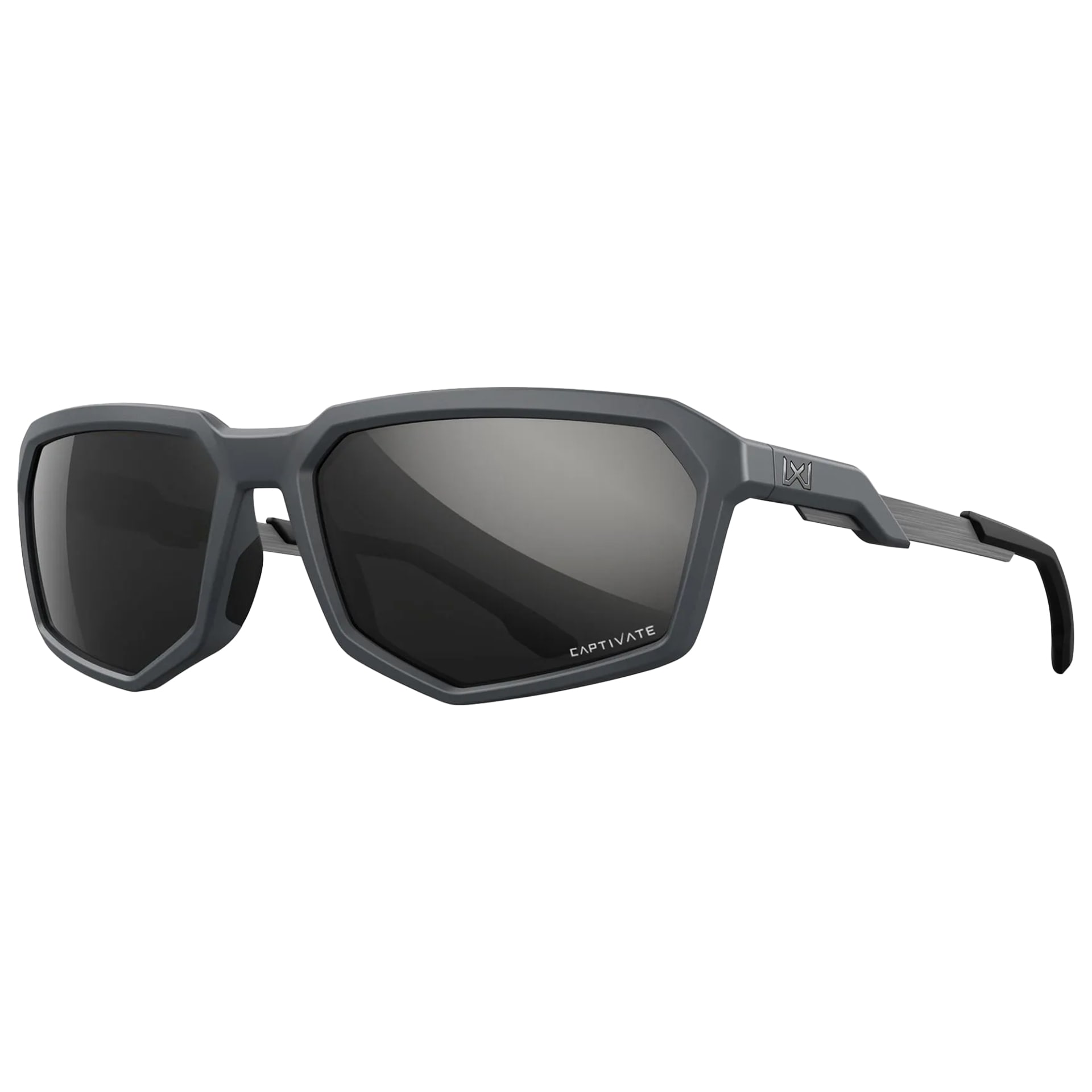 Wiley X - Taktische Brille Recon Captivate Polarized Black Mirror/Matte - Grey