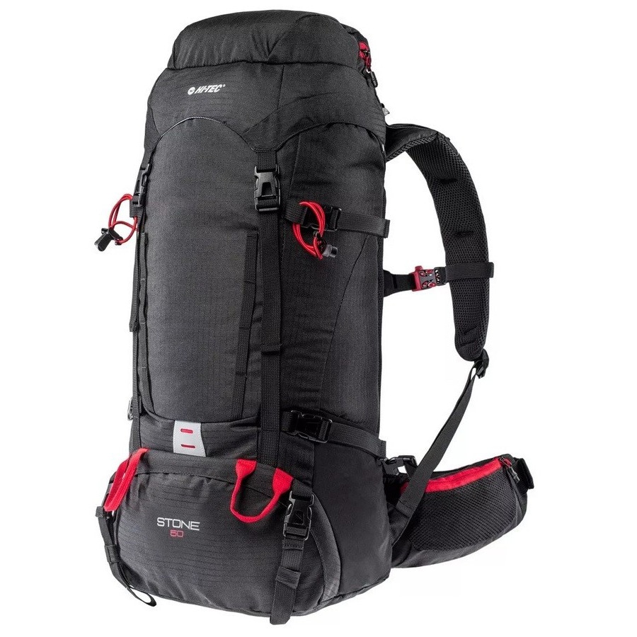 Hi-Tec - Stone - Trekkingrucksack 50 l - Black/High Risk Red