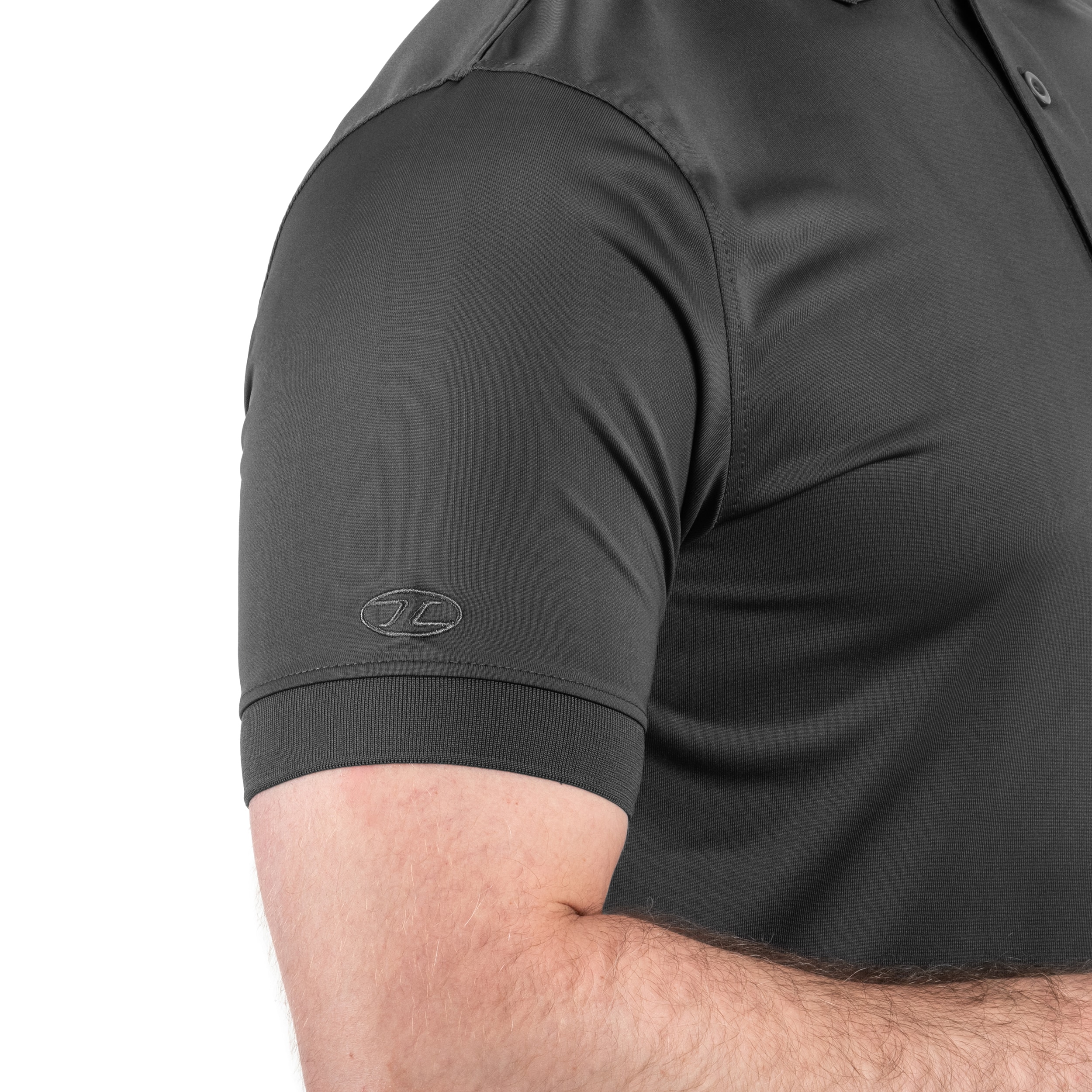 Highlander - Thermoaktives Poloshirt Stoirm Performance Tactical P-01 - Dark Grey