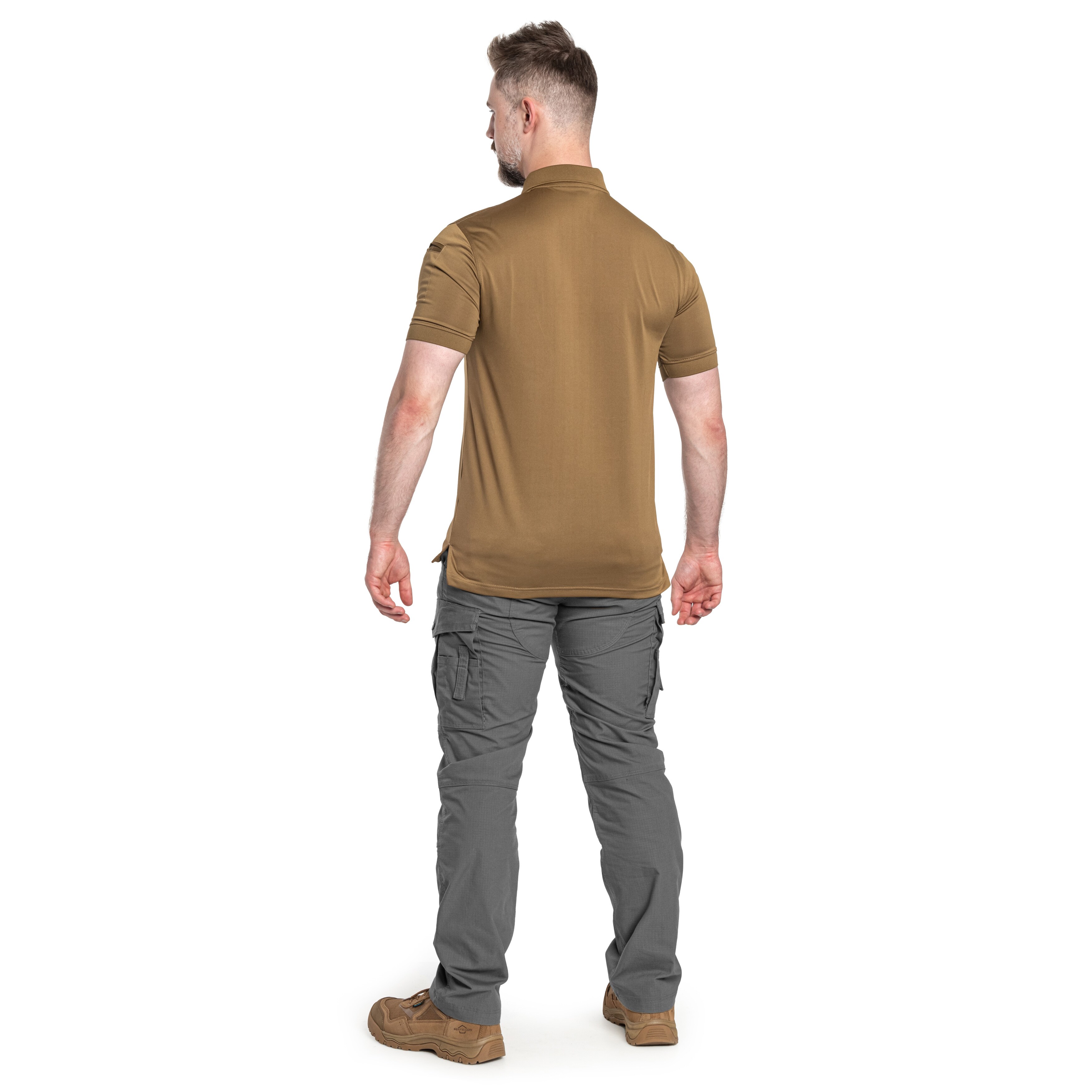 Highlander - Thermoaktives Poloshirt Stoirm Performance Tactical P-01 - Coyote Tan