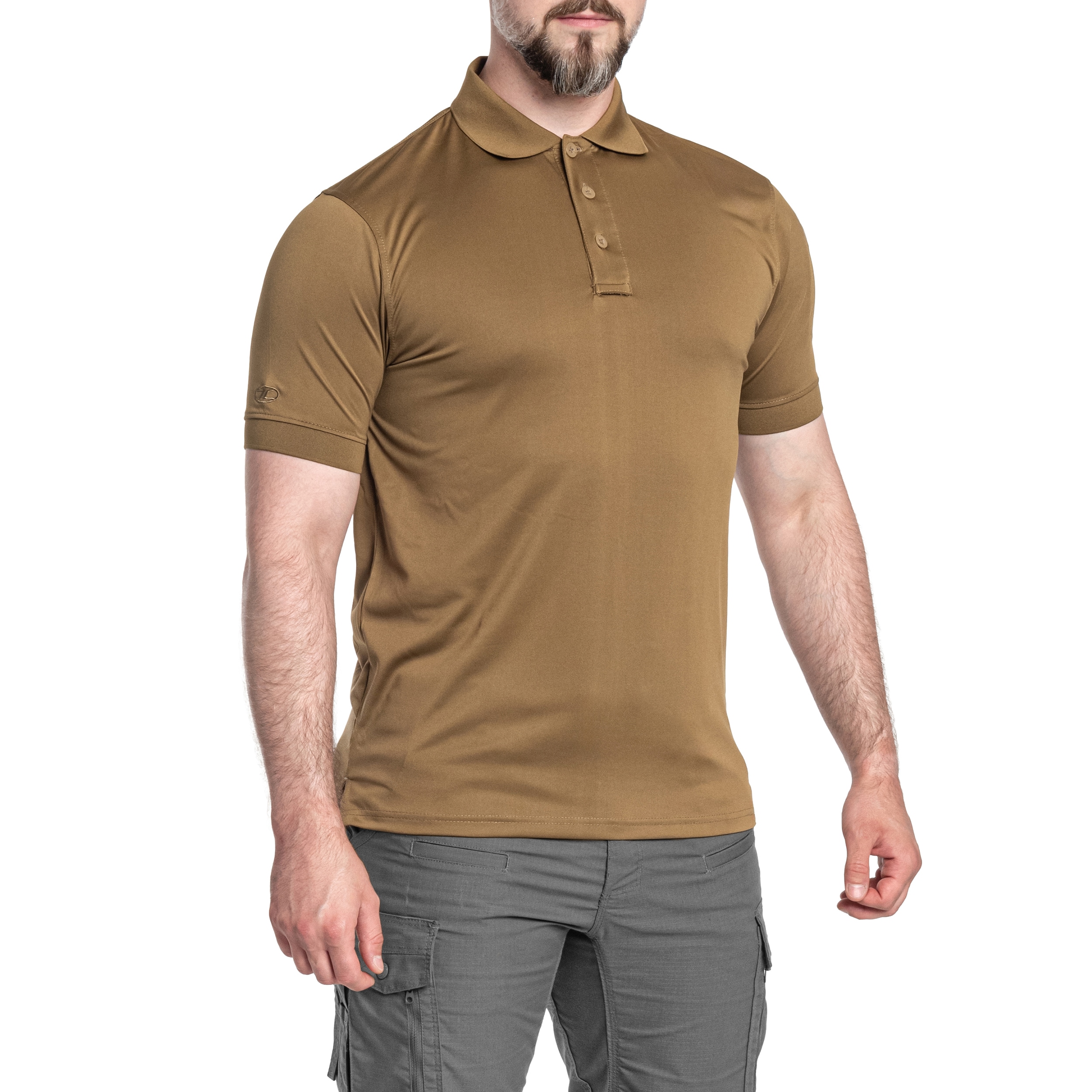 Thermoaktives Poloshirt Stoirm Performance Tactical P-01 - Coyote Tan