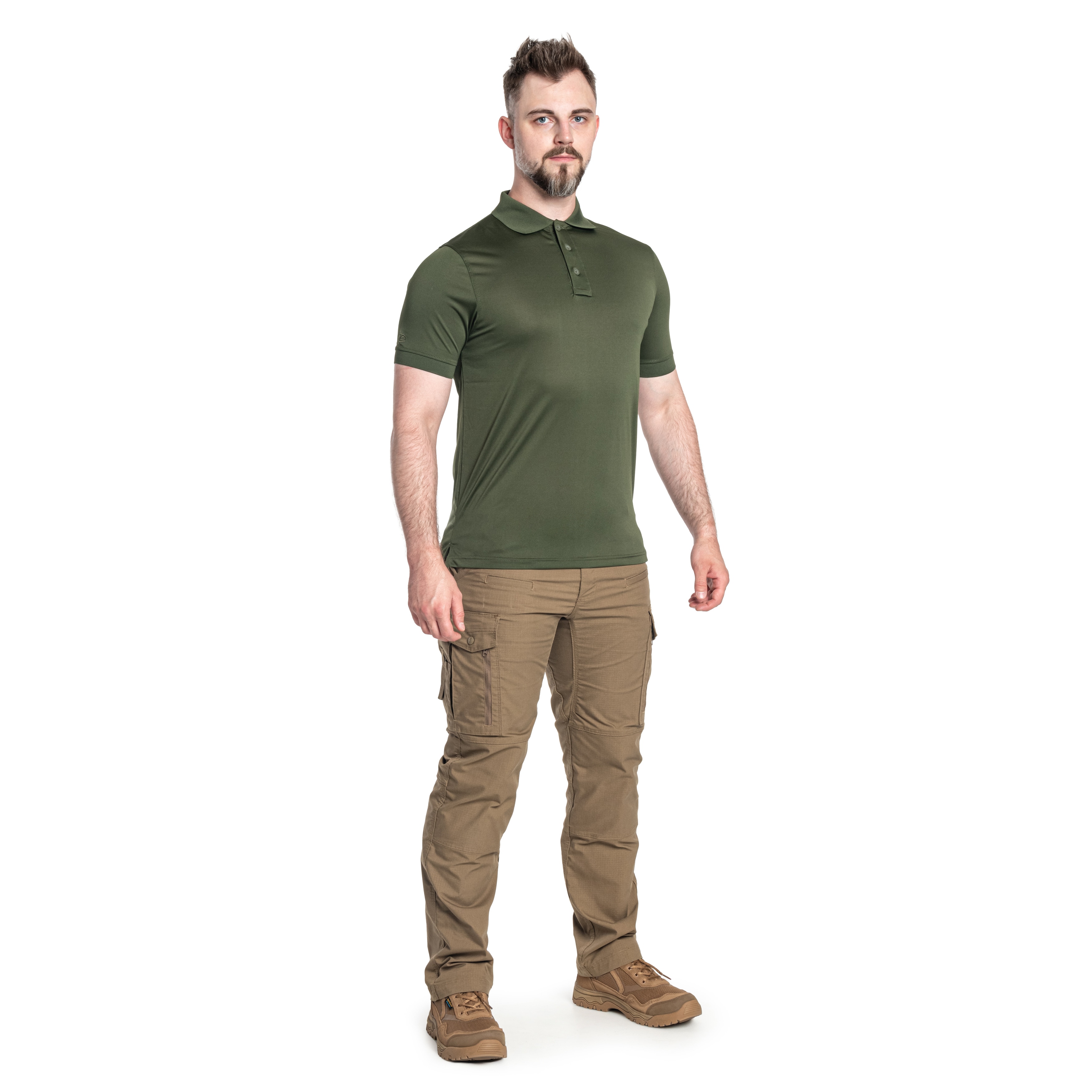 Highlander - Thermoaktives Poloshirt Stoirm Performance Tactical P-01 - Oliv