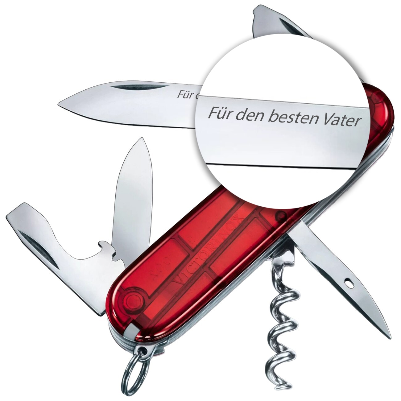 Victorinox - Taschenmesser Spartan - Transparent Red