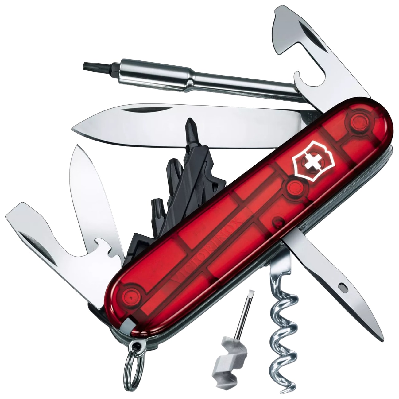 Victorinox - Cyber Tool Taschenmesser S - Transparent Red